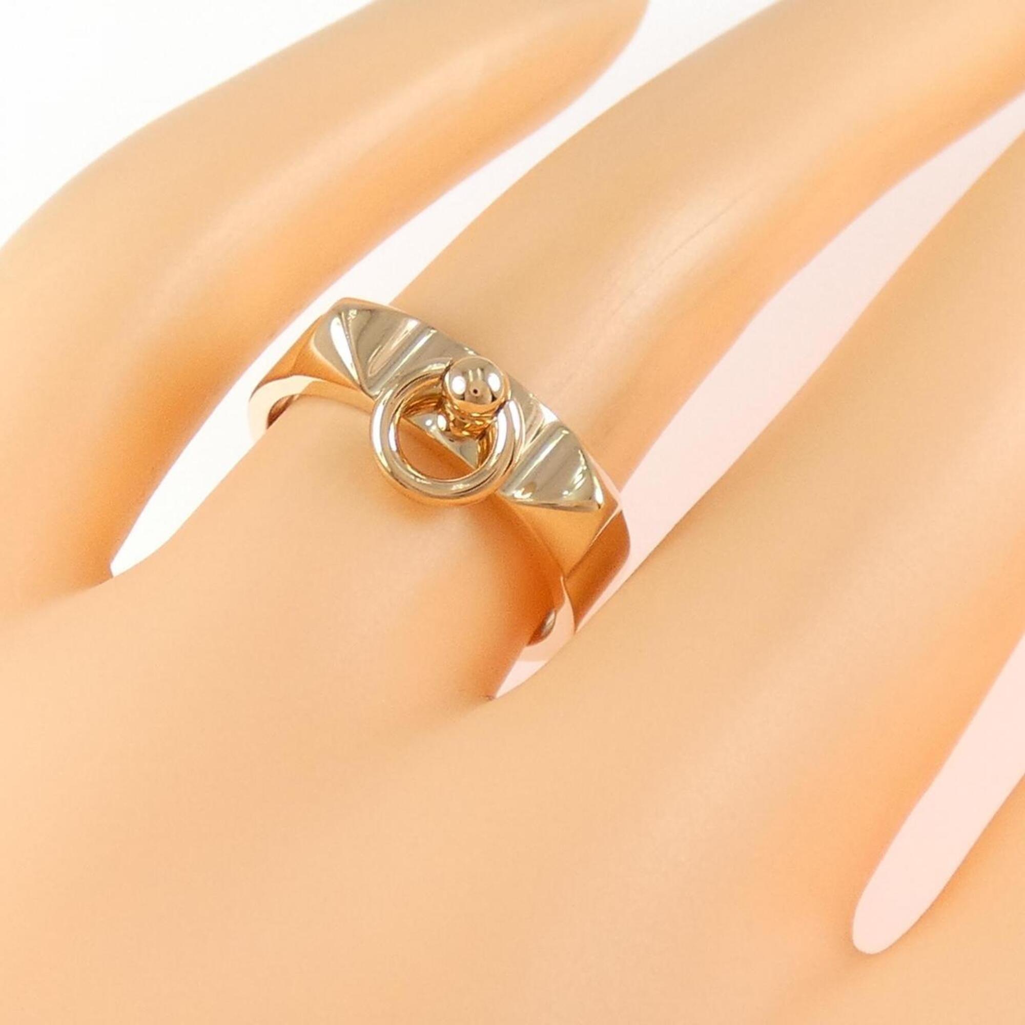 Hermes Pink Gold (18K) Band Ring (Pre-Owned)