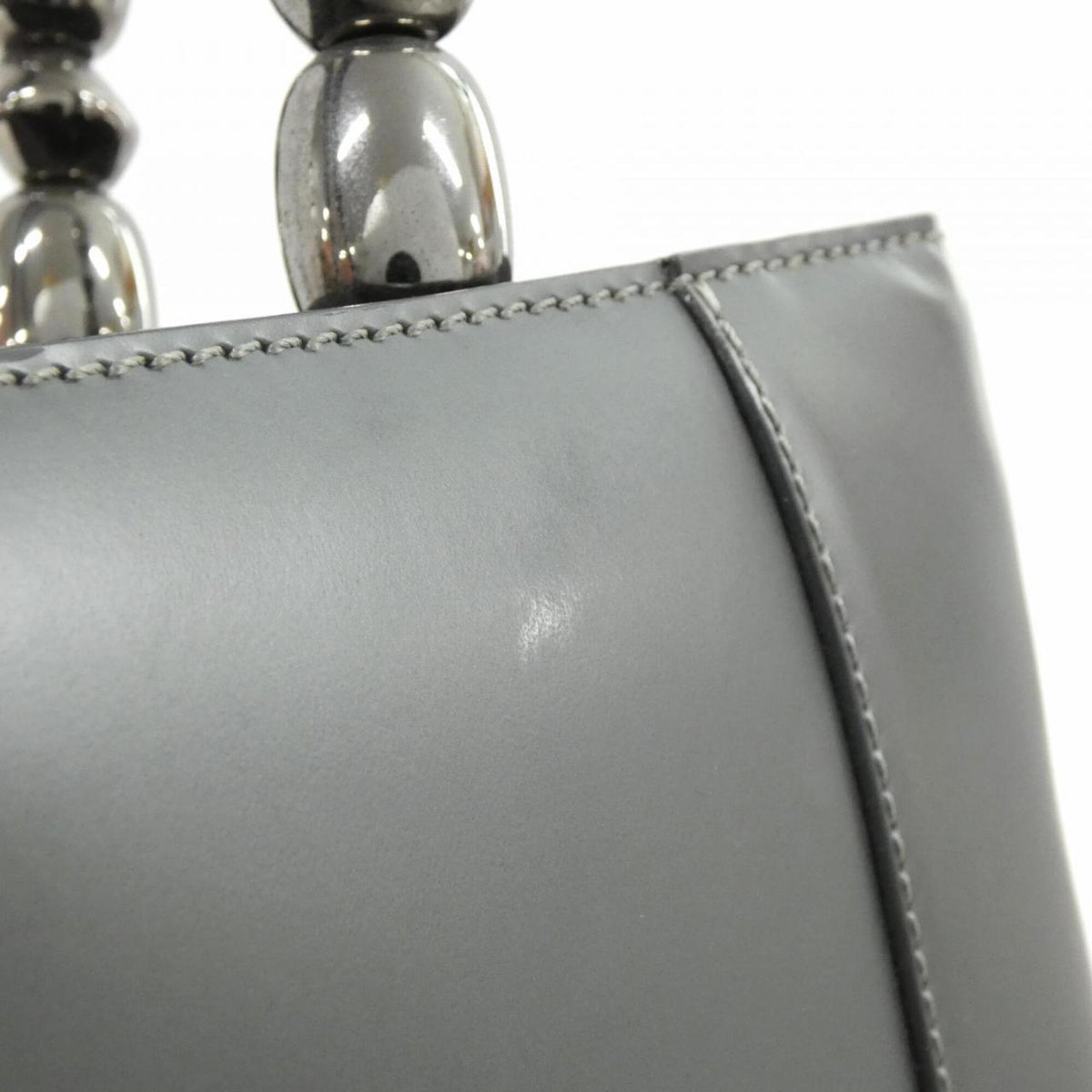 Christian Dior Gray Leather Handbag (Pre-Owned)