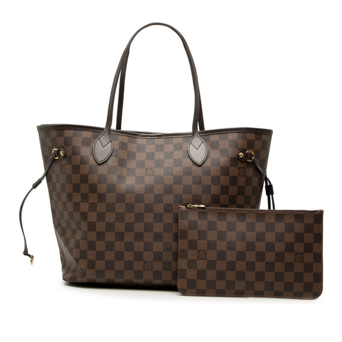 Louis Vuitton Brown Cerise Red Color Pvc Leather Pouch Shoulder Bag Tote Bag (Pre-Owned)