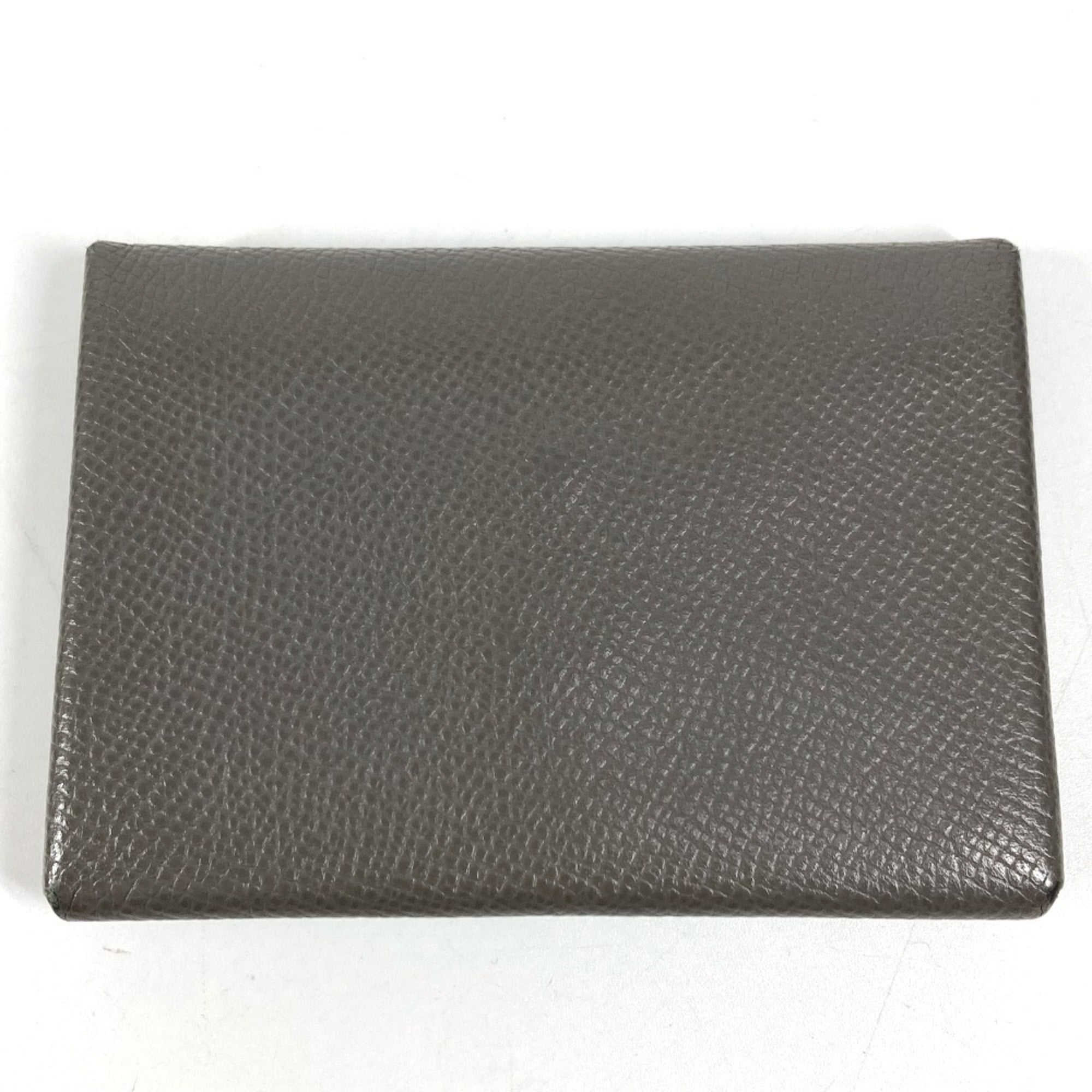 Hermes Gray Chevre Leather Wallet (Bi-Fold) (Pre-Owned)