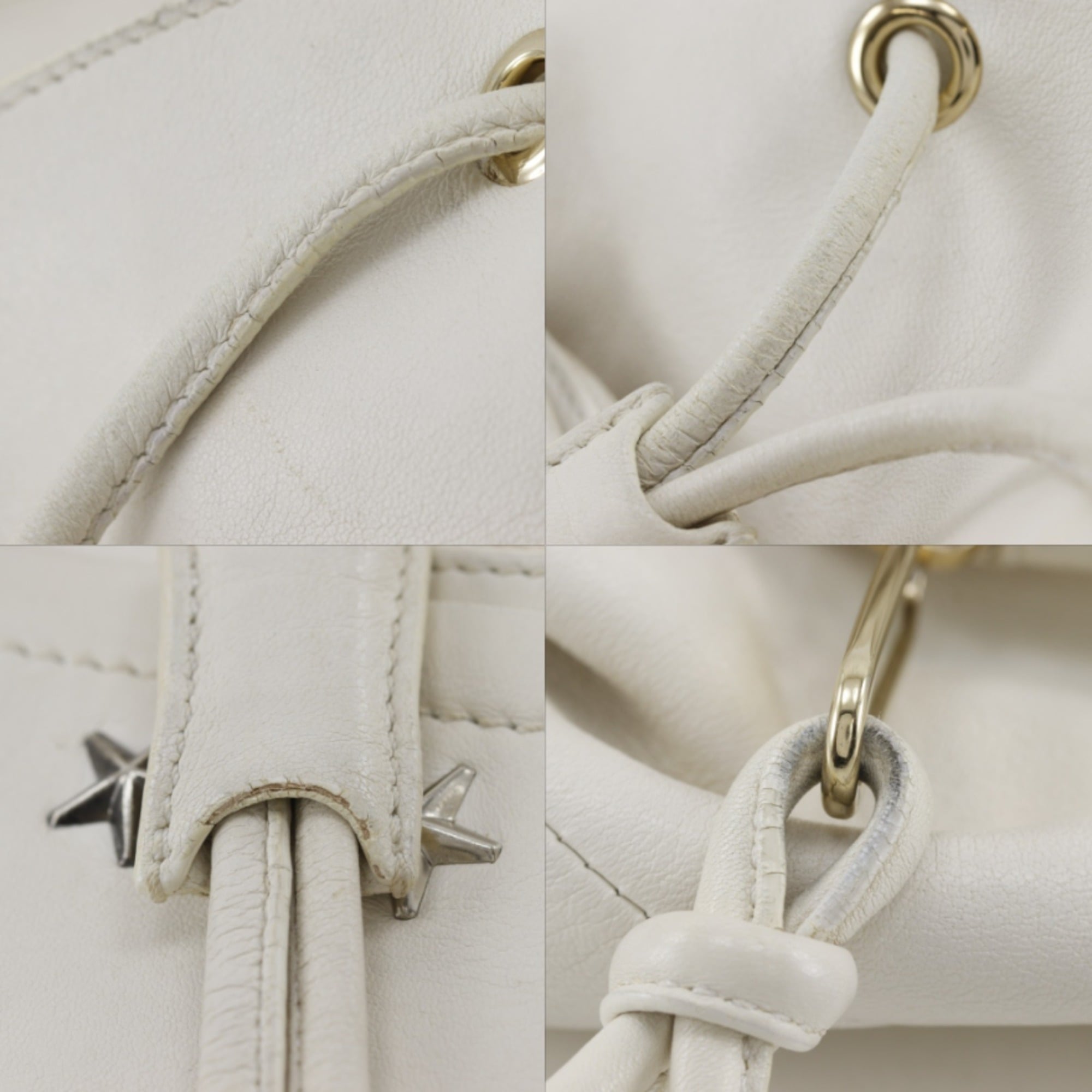 Jimmy Choo White Leather Handbag (Pre-Owned)
