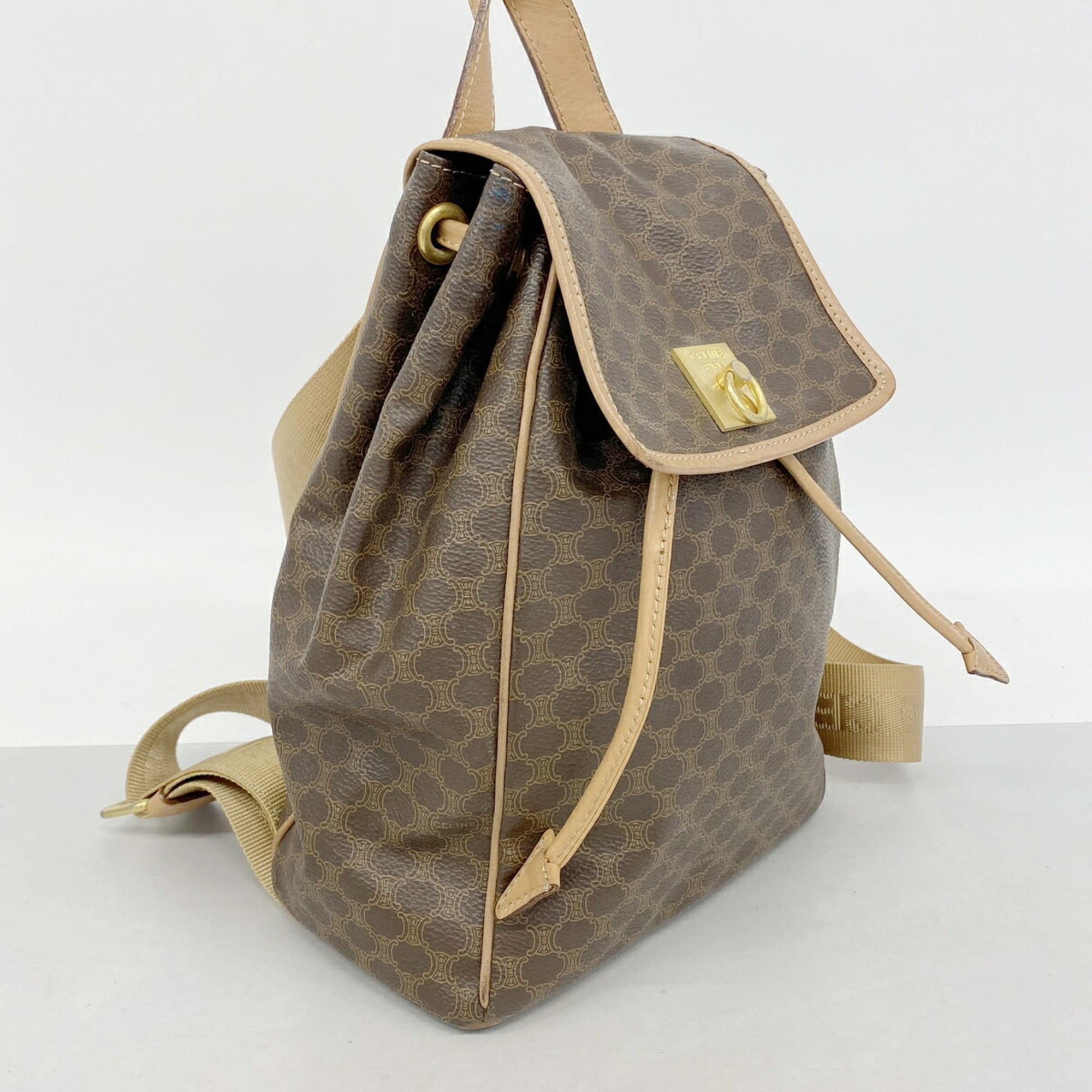 Celine Brown Pvc Backpack (Pre-Owned)