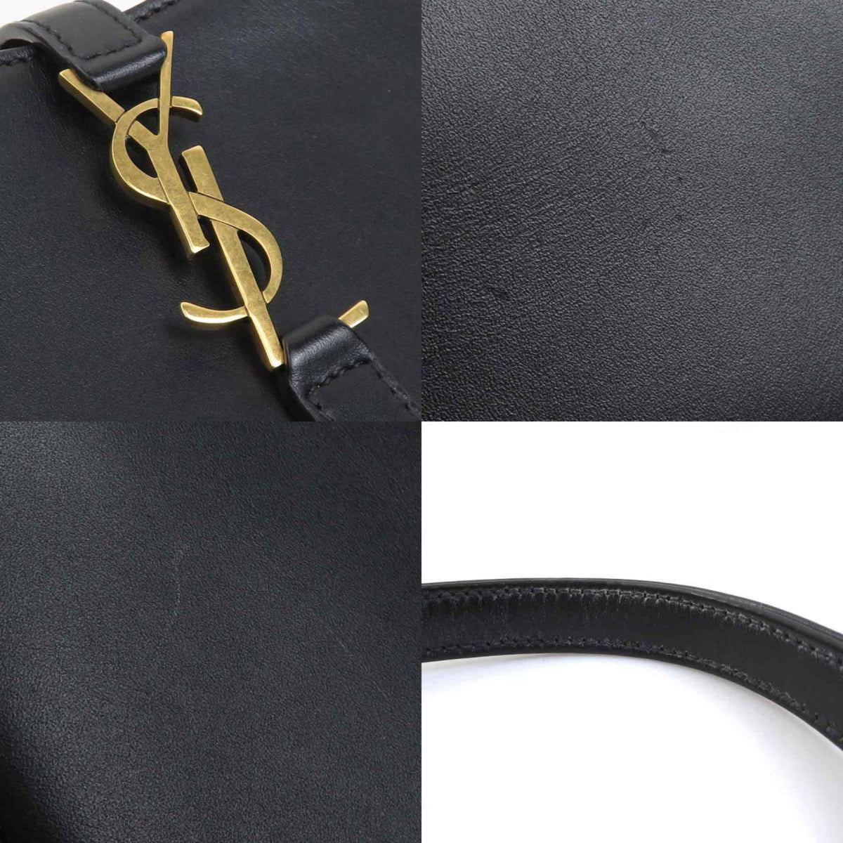 Saint Laurent Black Leather Handbag (Pre-Owned)