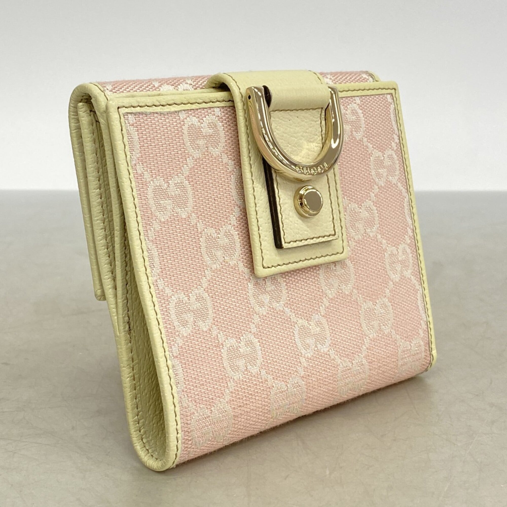Gucci Pink Canvas Wallet (Bi-Fold) (Pre-Owned)
