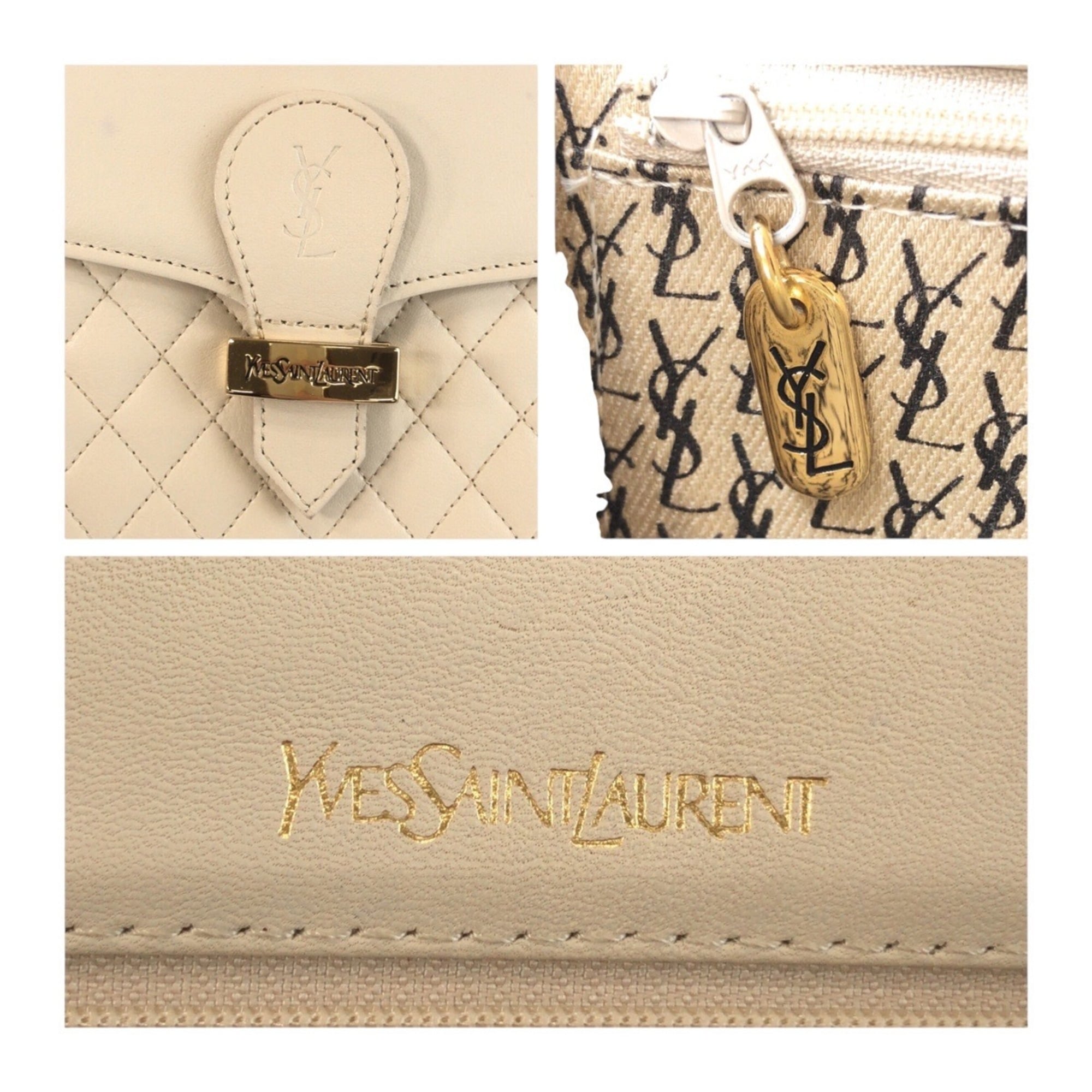 Yves Saint Laurent White Leather Shoulder Bag (Pre-Owned)