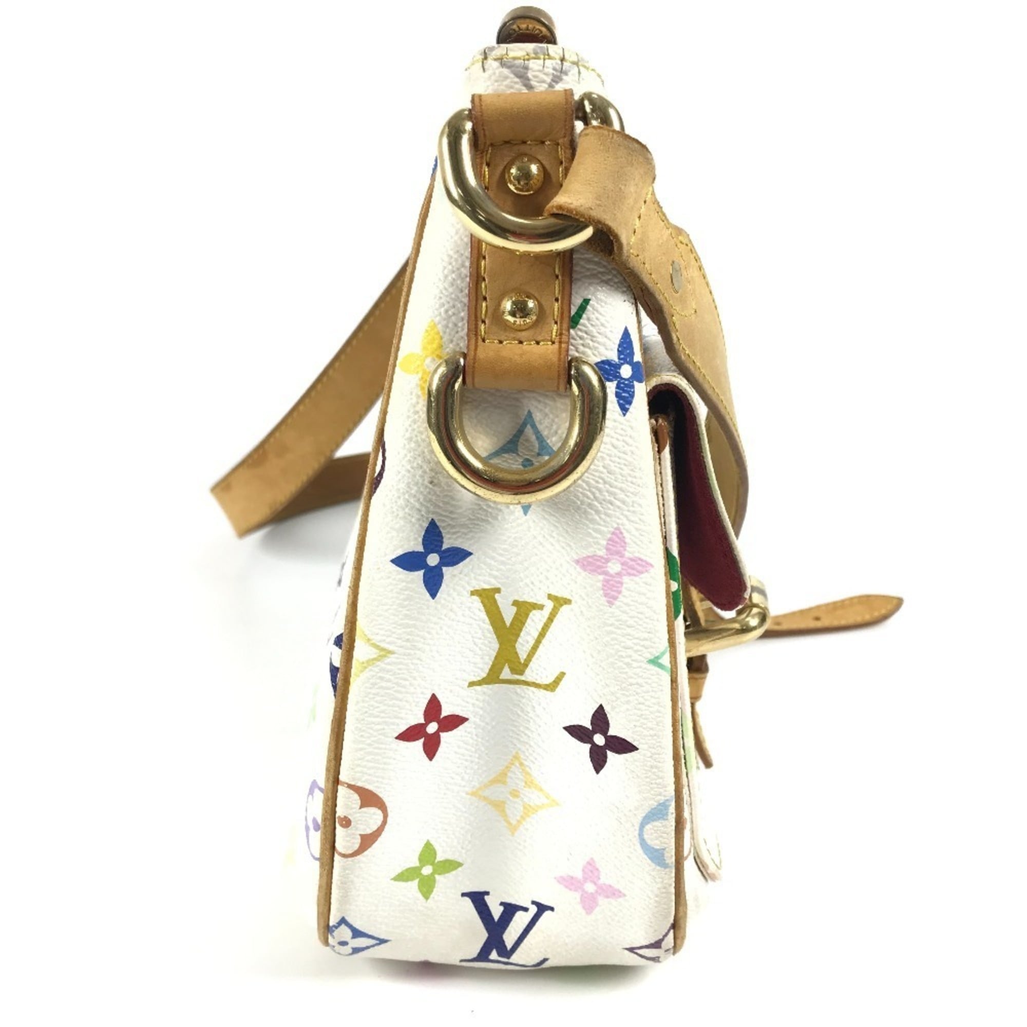 Louis Vuitton Blanc White Monogram Multicolore Shoulder Bag (Pre-Owned)