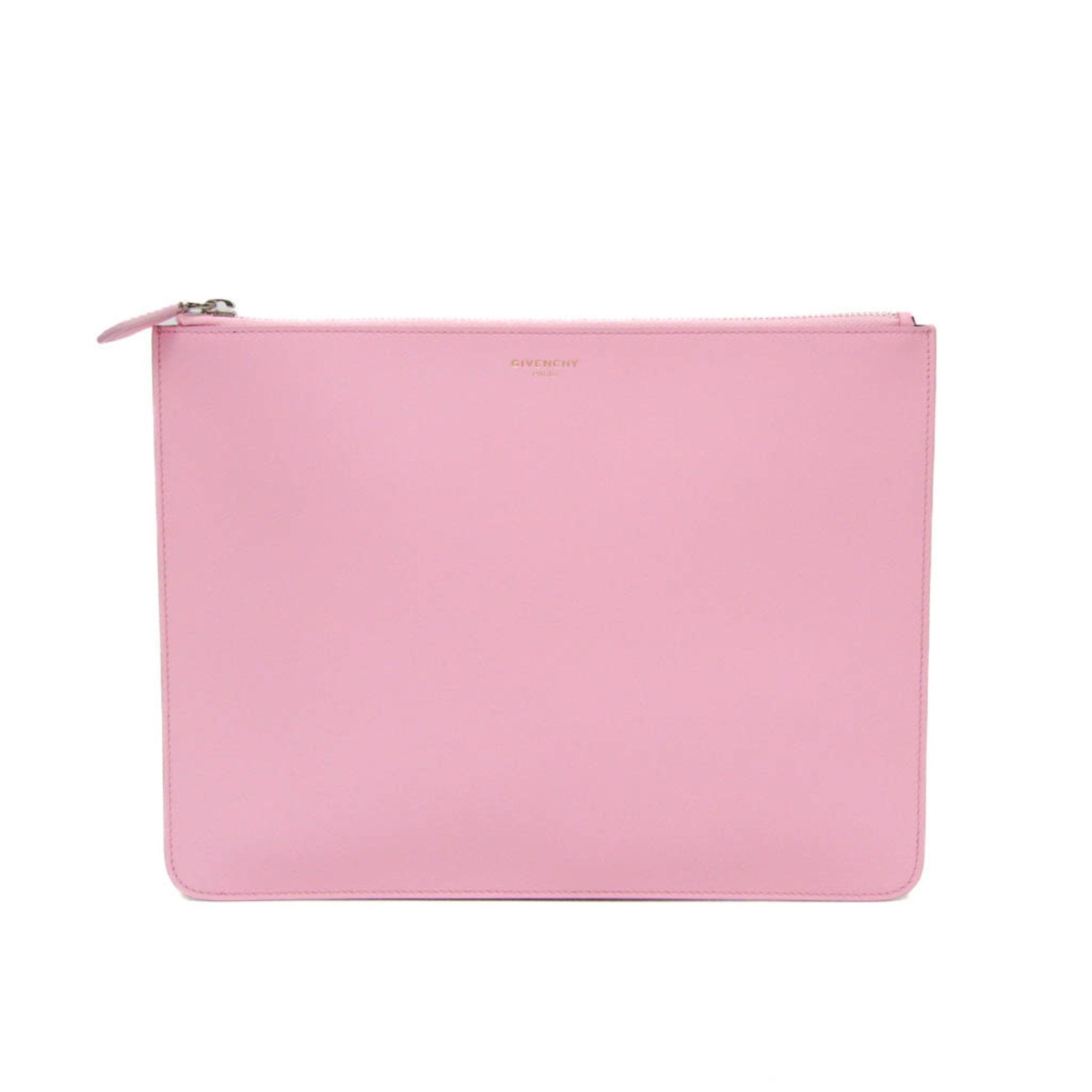 Givenchy Pink Leather Clutch Bag (Pre-Owned)