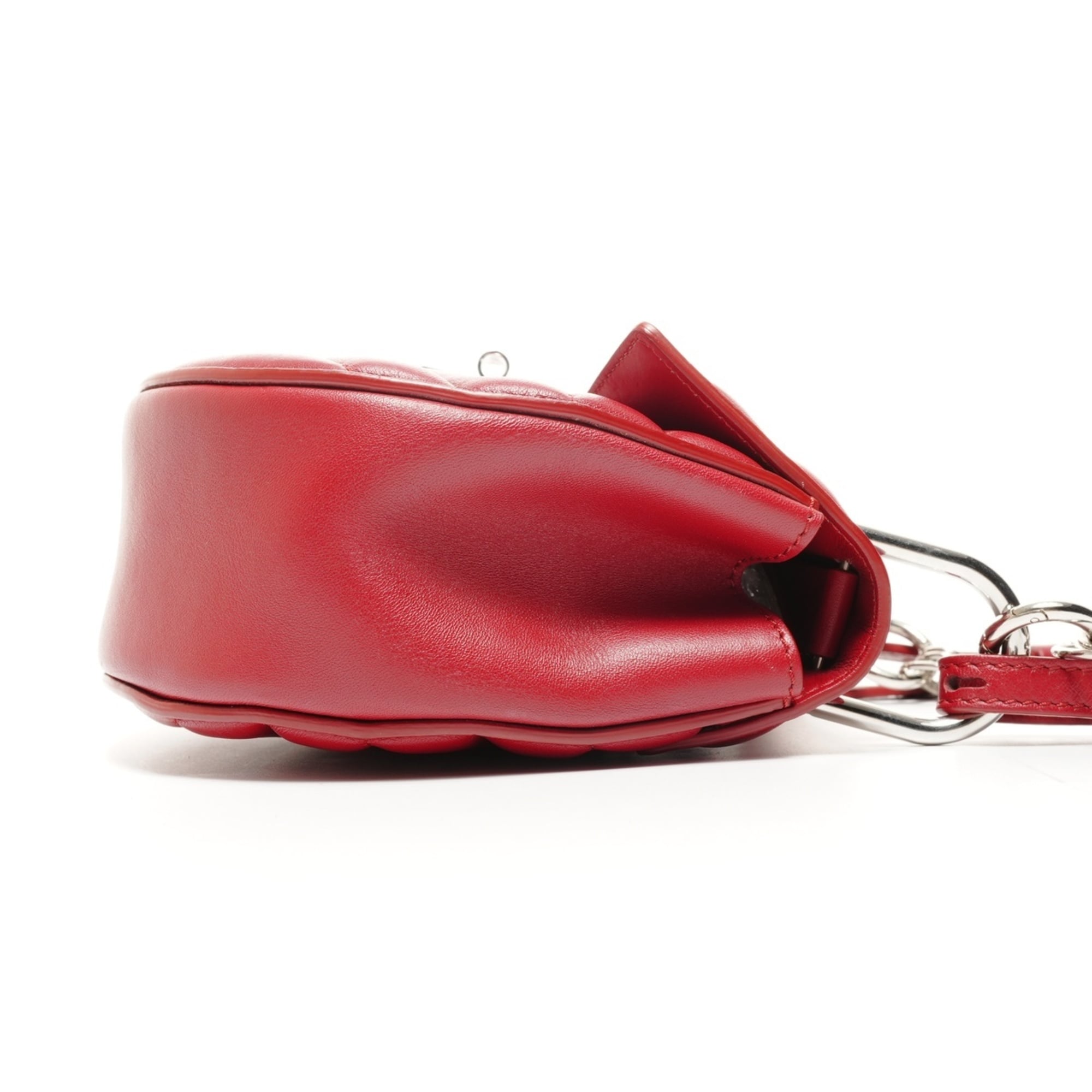 Chloé Drew Red Color Leather Shoulder Bag (Pre-Owned)