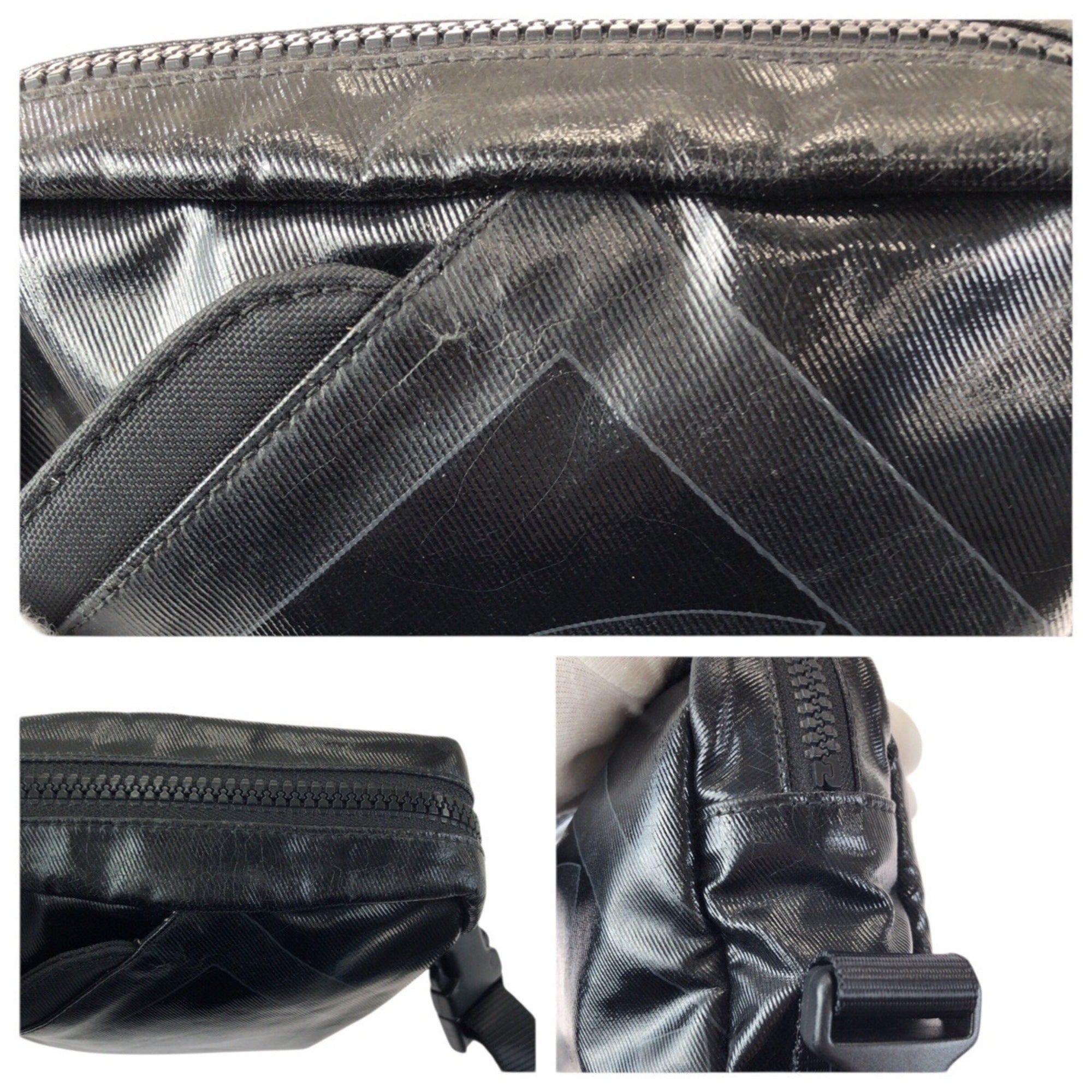 Chanel Black Coated Canvas Shoulder Bag (Pre-Owned)