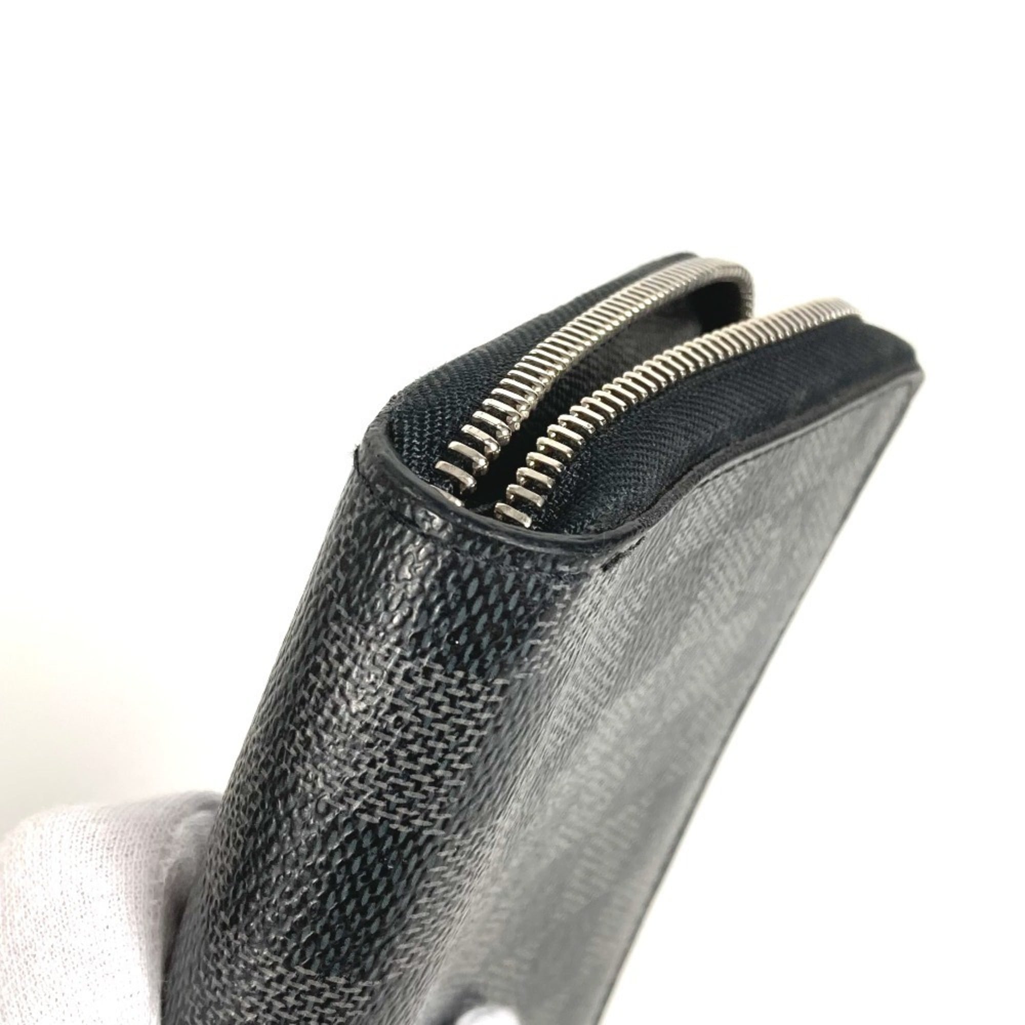 Louis Vuitton Black Damier Graphite Damier Graphite Long Wallet (Bi-Fold) (Pre-Owned)