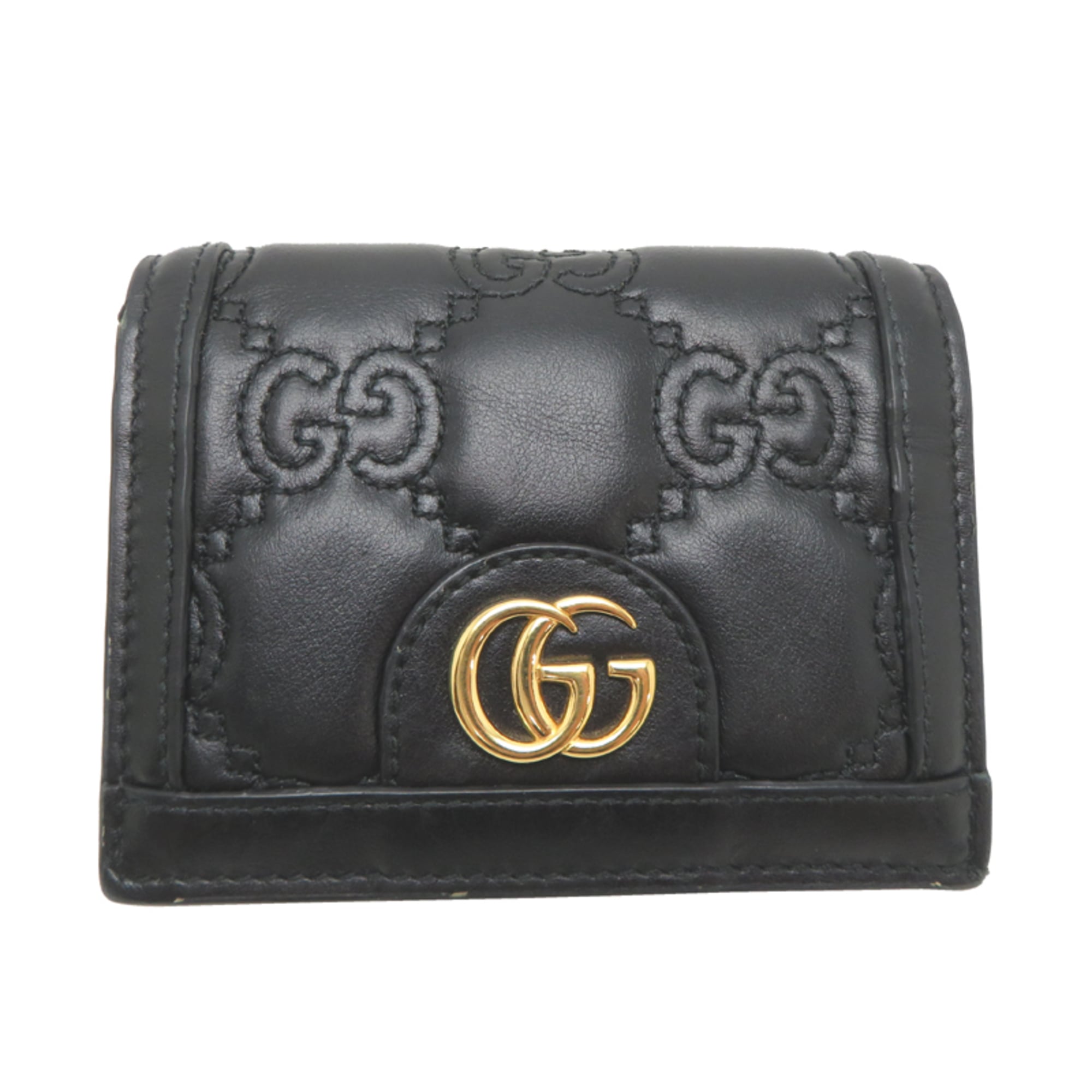 Gucci Black Leather Wallet (Bi-Fold) (Pre-Owned)