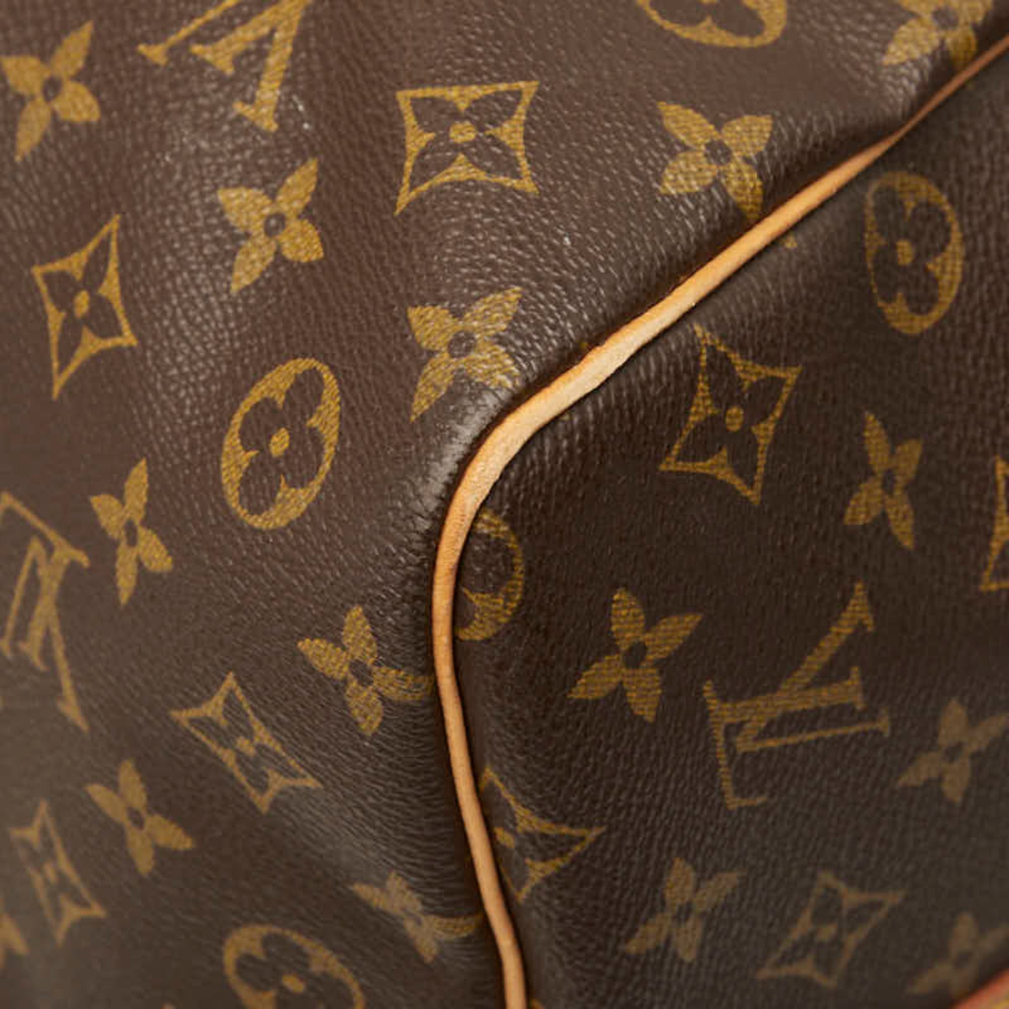 Louis Vuitton Monogram Brown Pvc Leather Boston Bag Shoulder Bag (Pre-Owned)