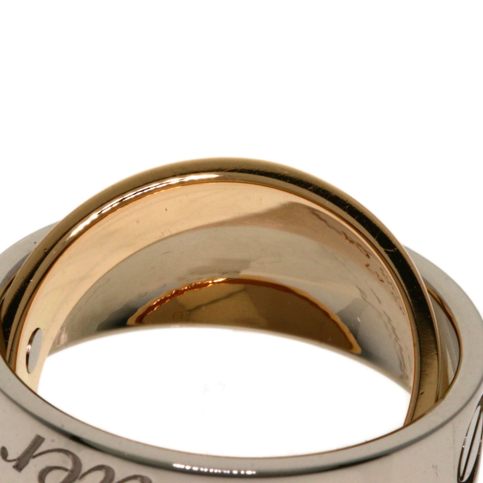Cartier Pink Gold White Gold Pink Gold (18K) White Gold (18K) Band Ring (Pre-Owned)