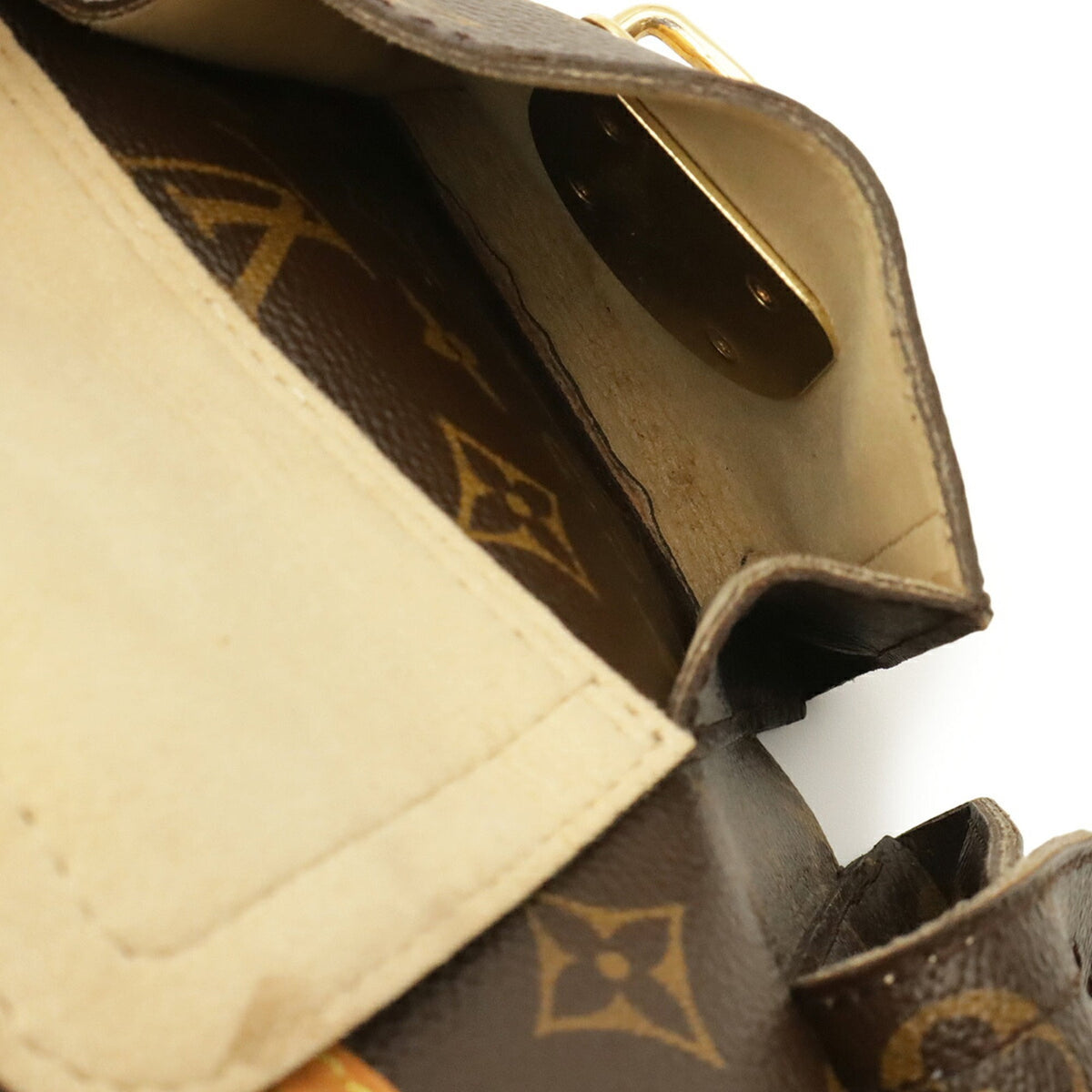 Louis Vuitton Brown Monogram Canvas Shoulder Bag (Pre-Owned)
