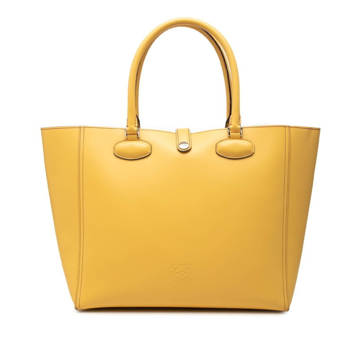 Loewe Purple Yellow Leather Handbag Pouch Tote Bag (Pre-Owned)