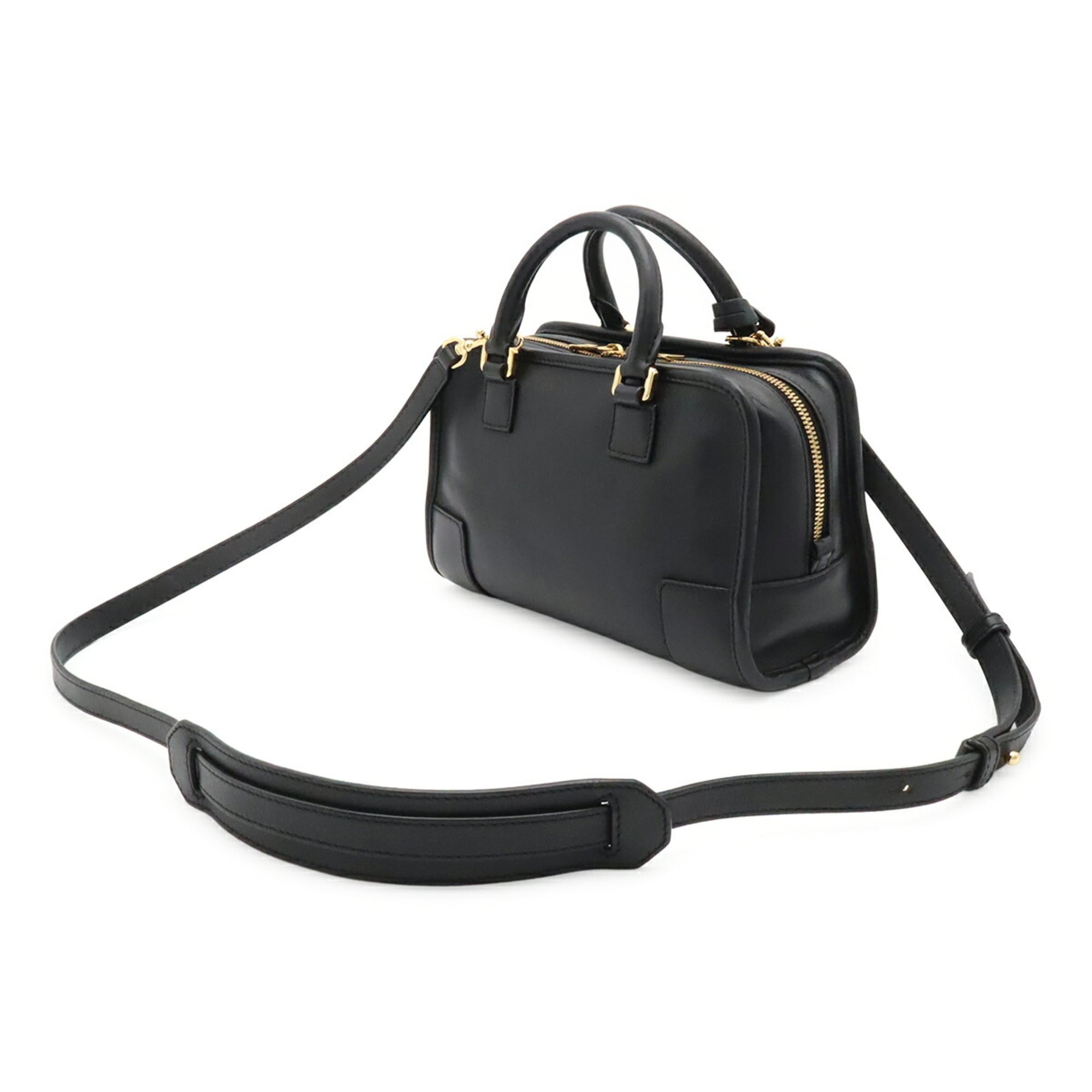 Loewe Black Leather Handbag Shoulder Bag (Pre-Owned)