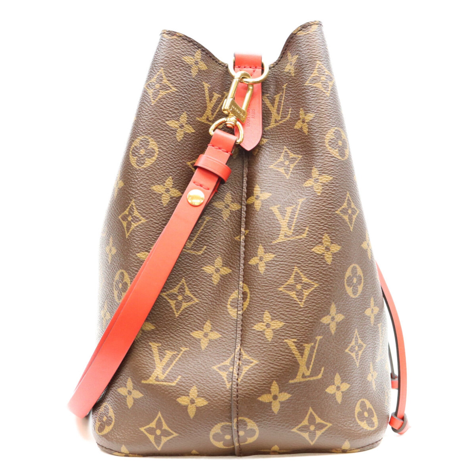 Louis Vuitton Coquelicots Red Color Monogram Shoulder Bag (Pre-Owned)
