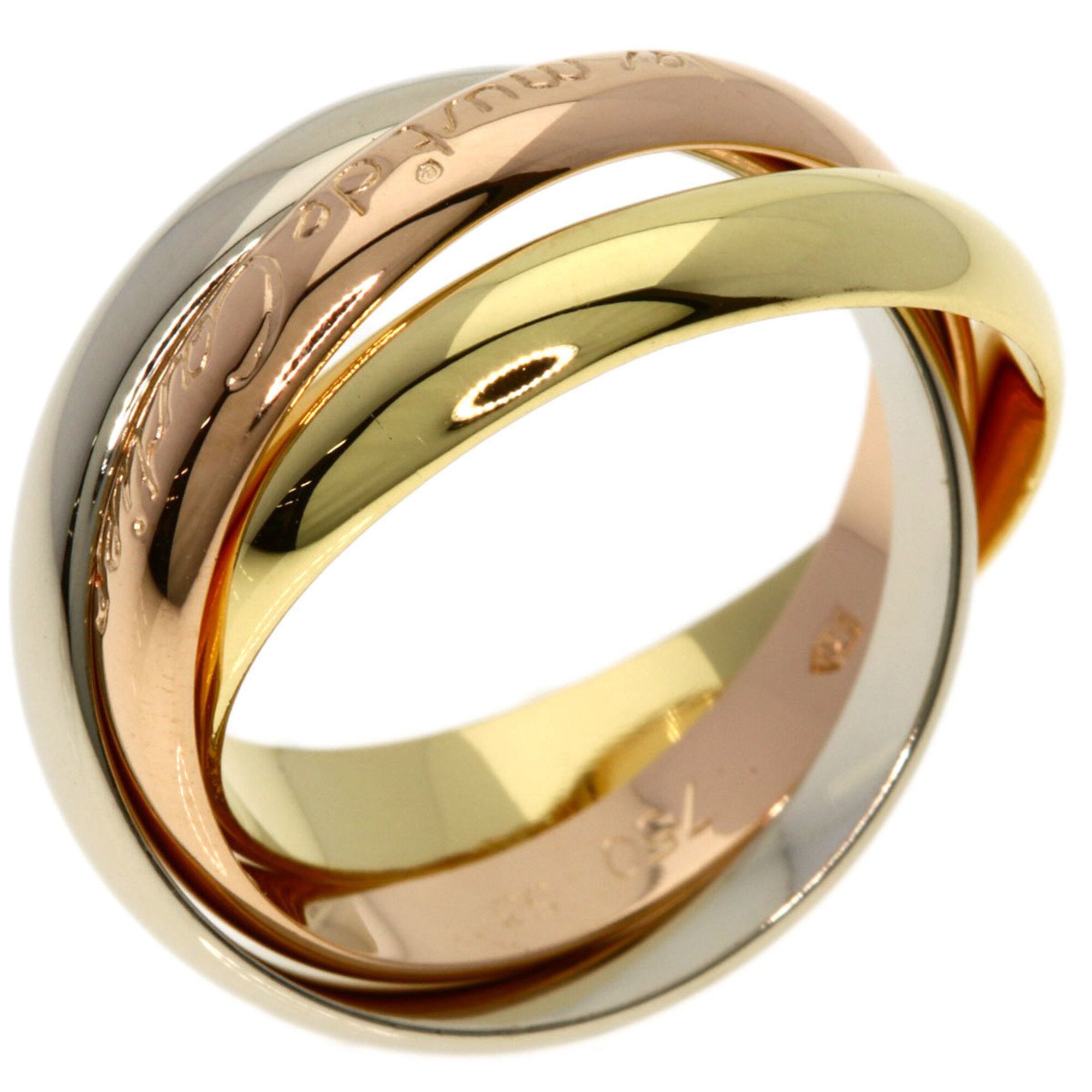 Cartier Trinity Yellow Gold (18K) Pink Gold (18K) White Gold (18K) Band Ring (Pre-Owned)