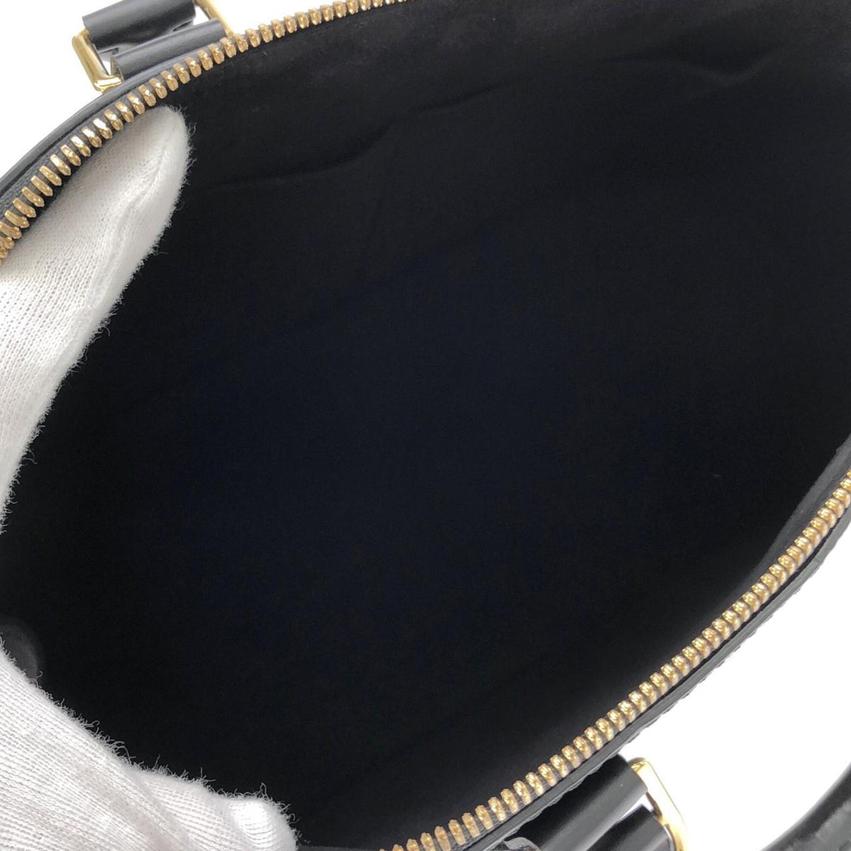 Louis Vuitton Monogram Reverse Black Coated Canvas Leather Handbag (Pre-Owned)