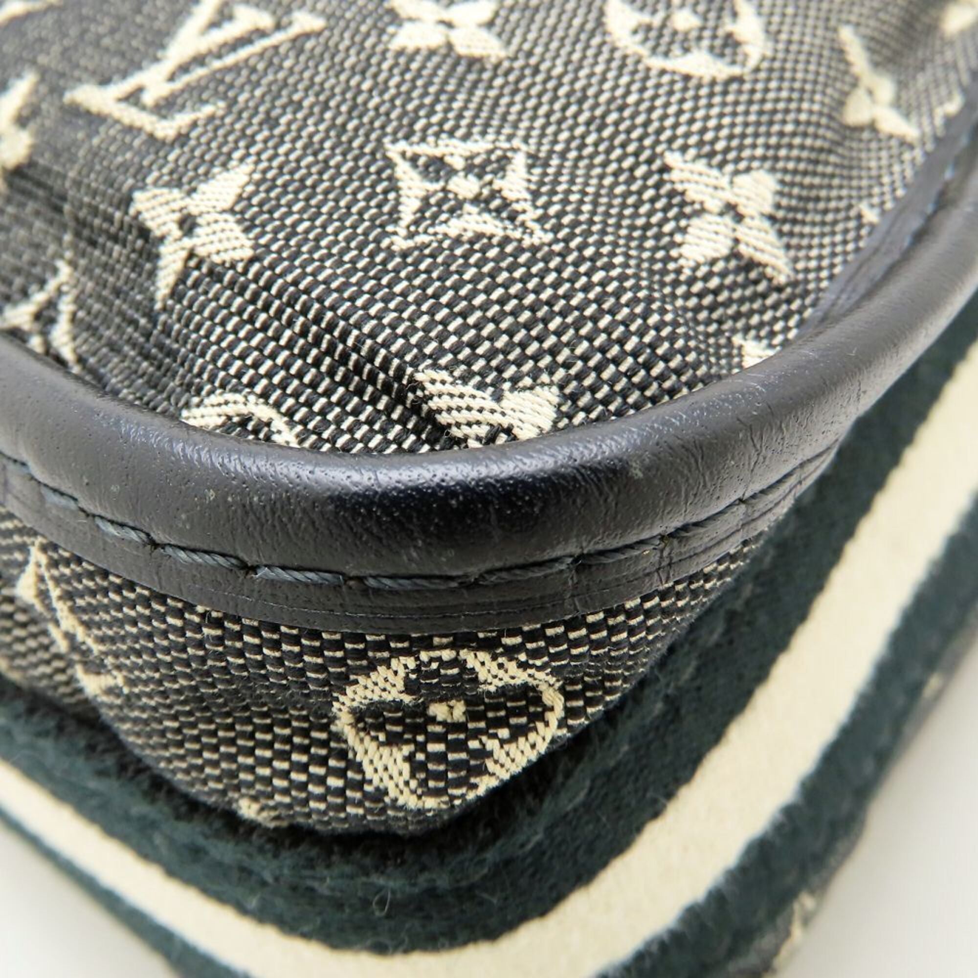 Louis Vuitton Noir Monogram Mini Canvas Leather Shoulder Bag (Pre-Owned)