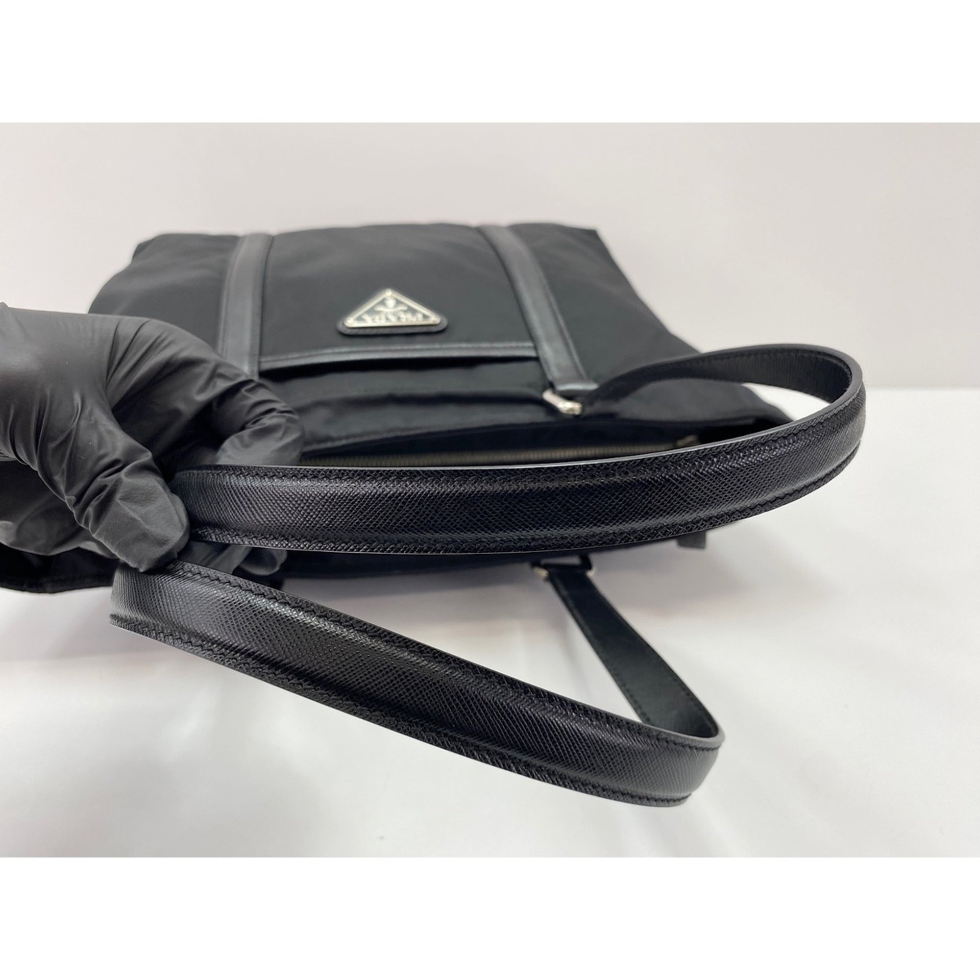 Prada Black Nylon Tote Bag (Pre-Owned)