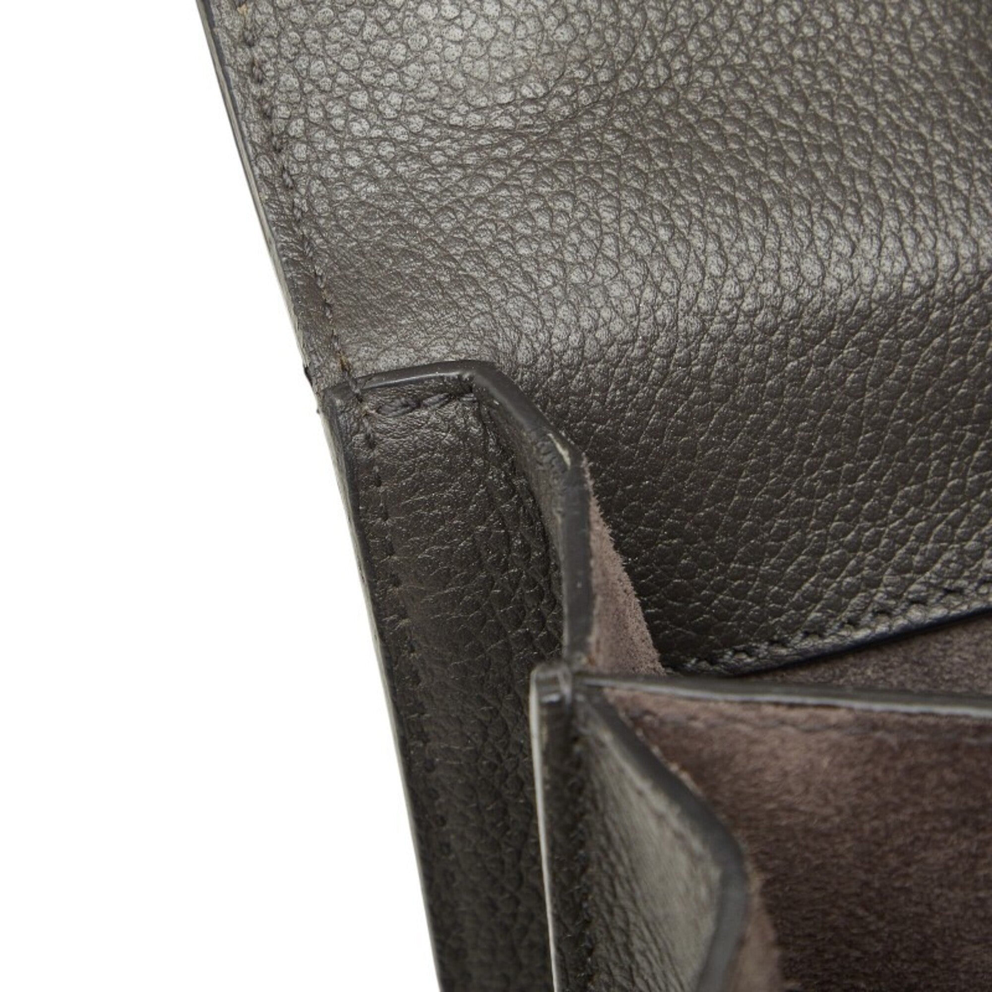 Saint Laurent Gray Leather Shoulder Bag (Pre-Owned)