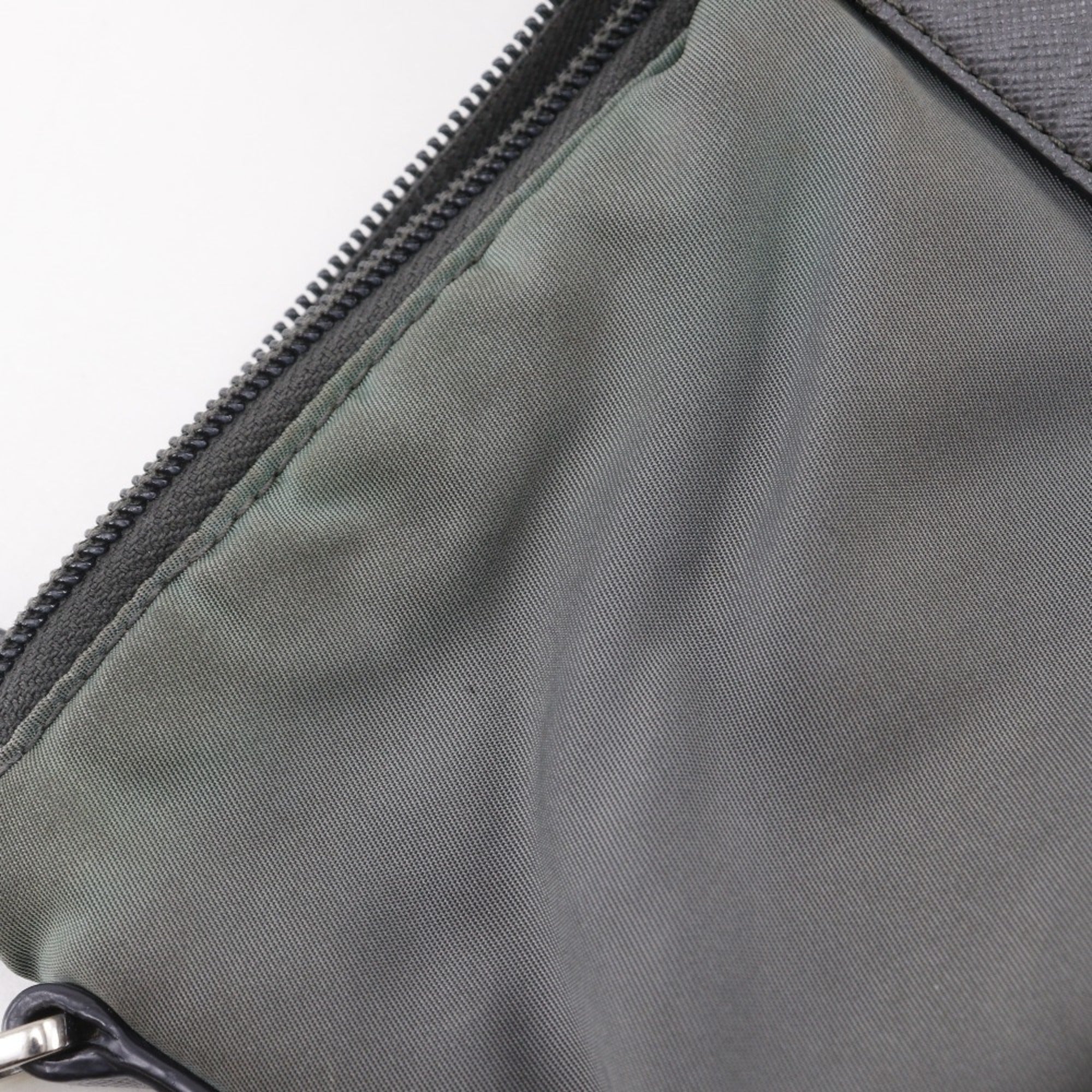 Prada Khaki Nylon Tote Bag (Pre-Owned)