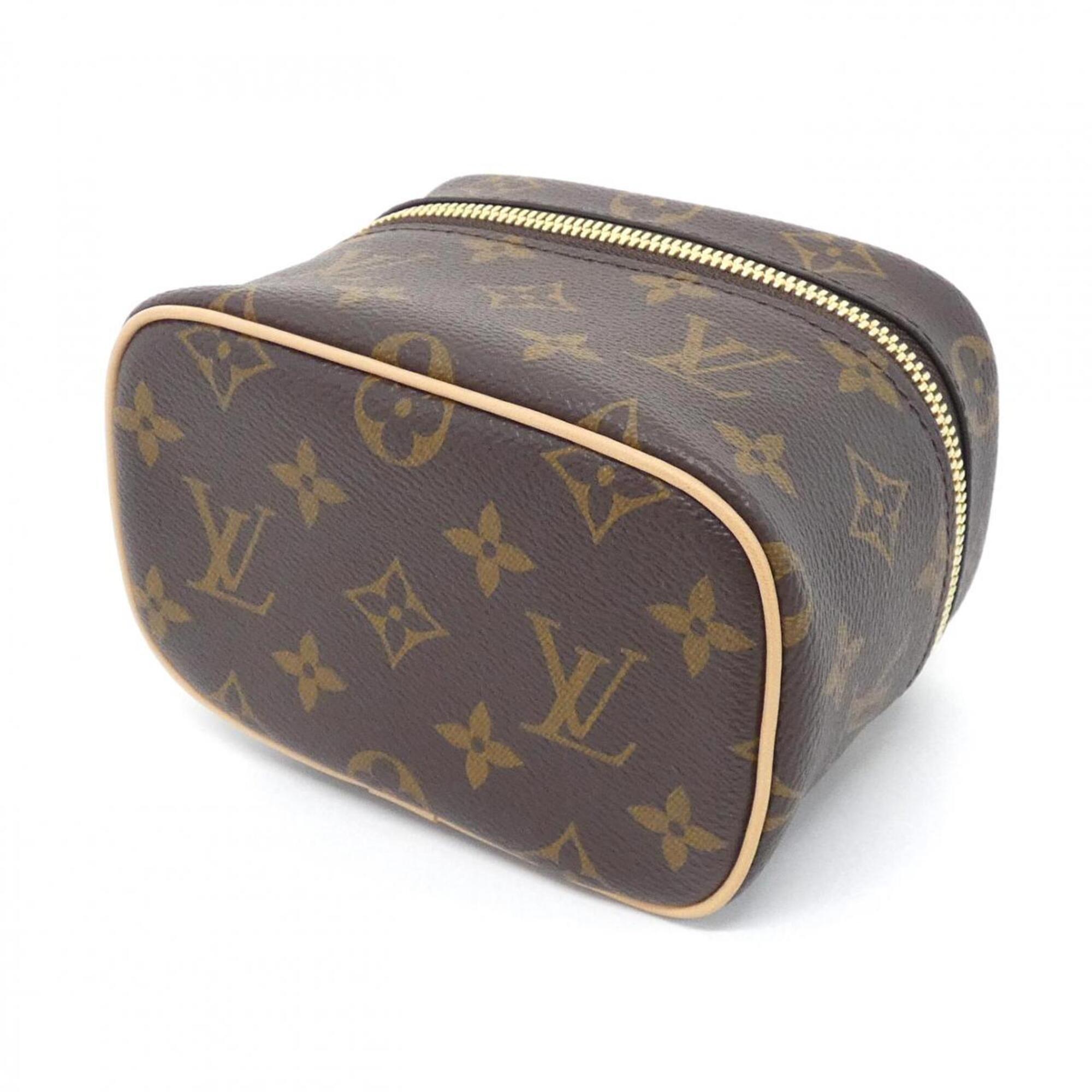 Louis Vuitton Marron Coated Canvas Pouch (Pre-Owned)