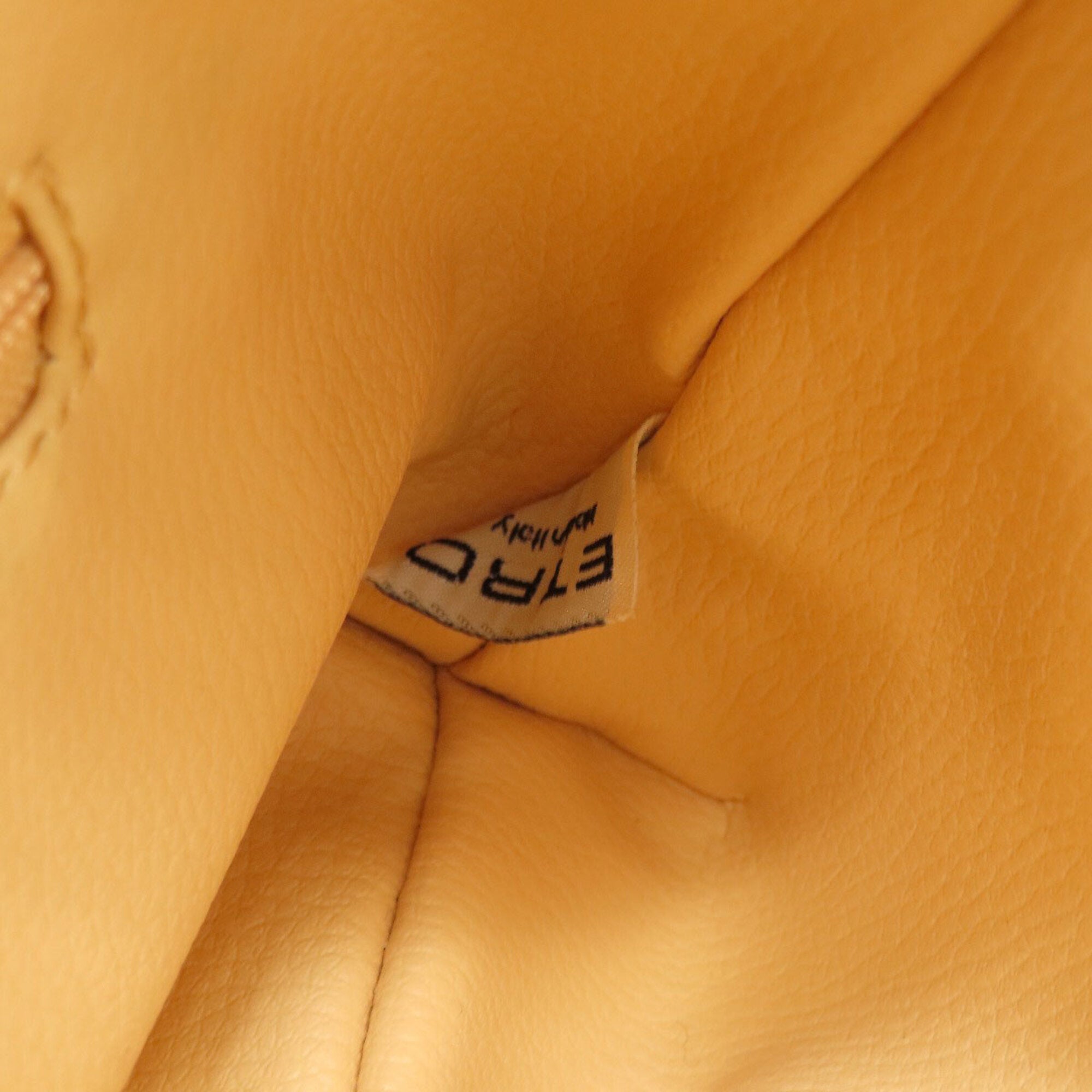 Etro Brown Orange Nylon Shoulder Bag (Pre-Owned)