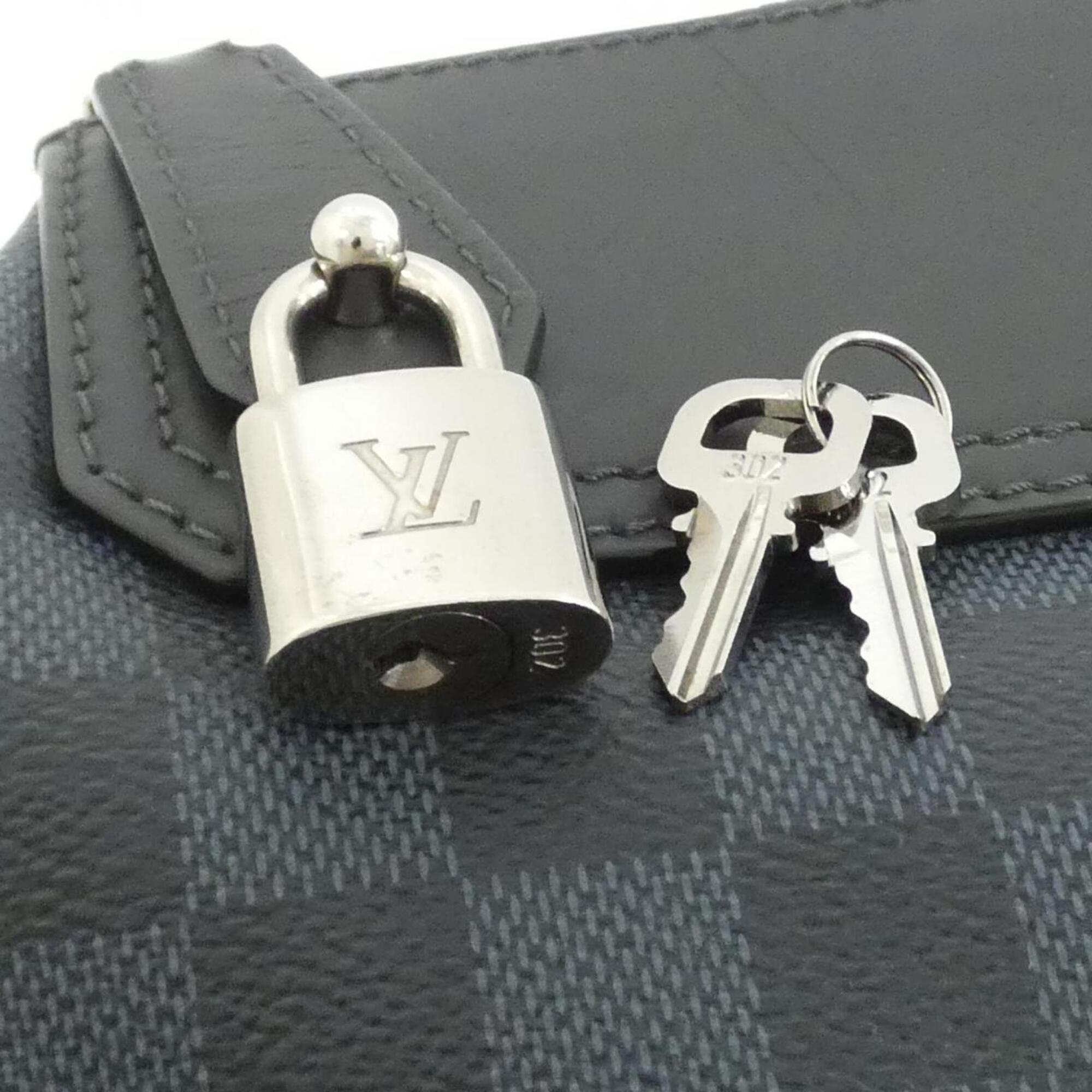 Louis Vuitton Black Cobalt Coated Canvas Shoulder Bag (Pre-Owned)