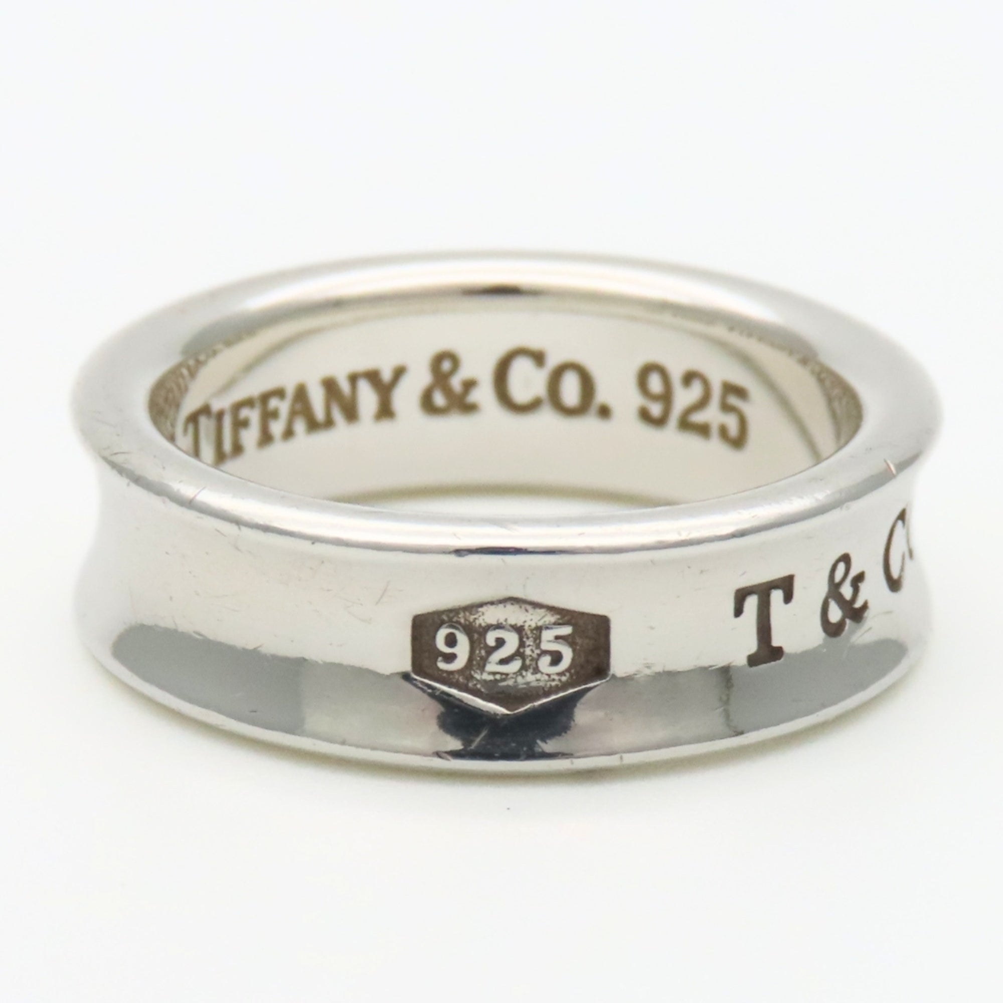 Tiffany Silver Silver 925 Band Ring (Pre-Owned)
