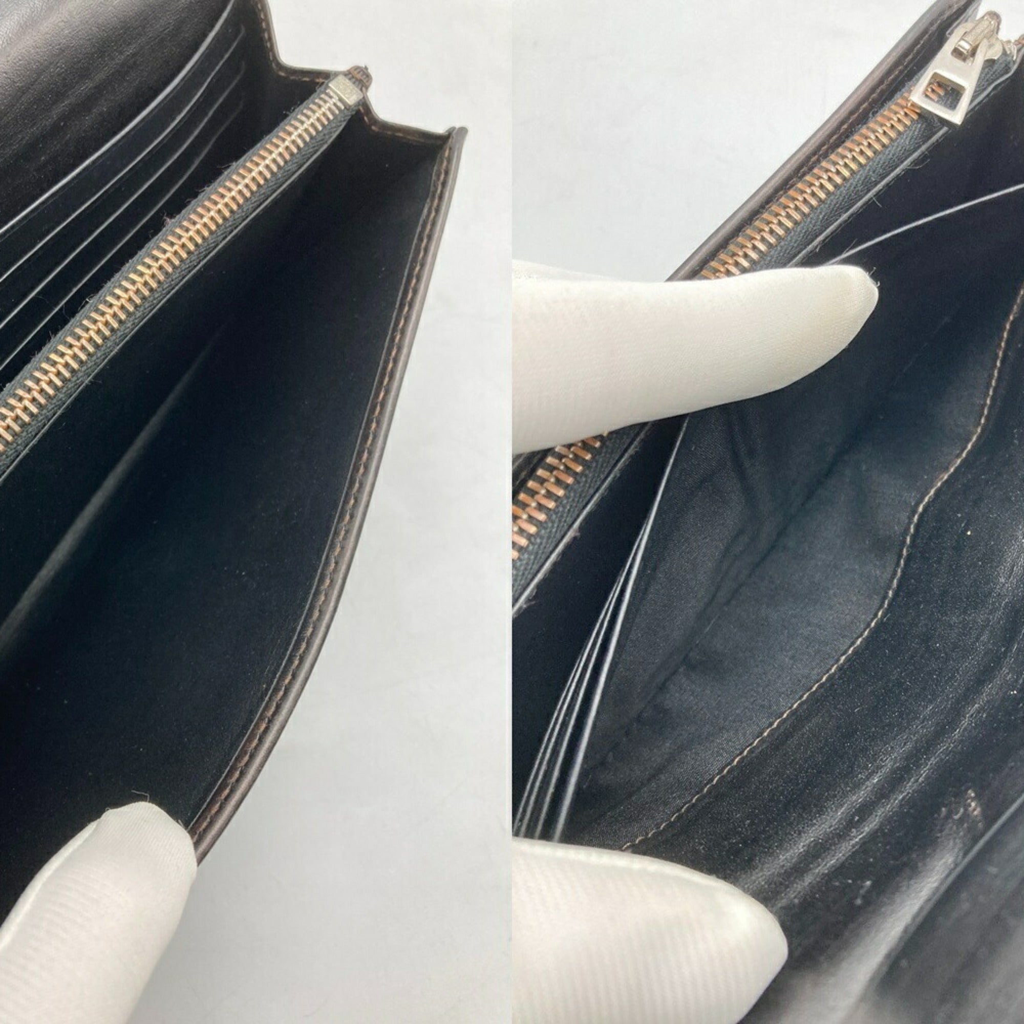 Loewe Black Leather Long Wallet (Bi-Fold) (Pre-Owned)