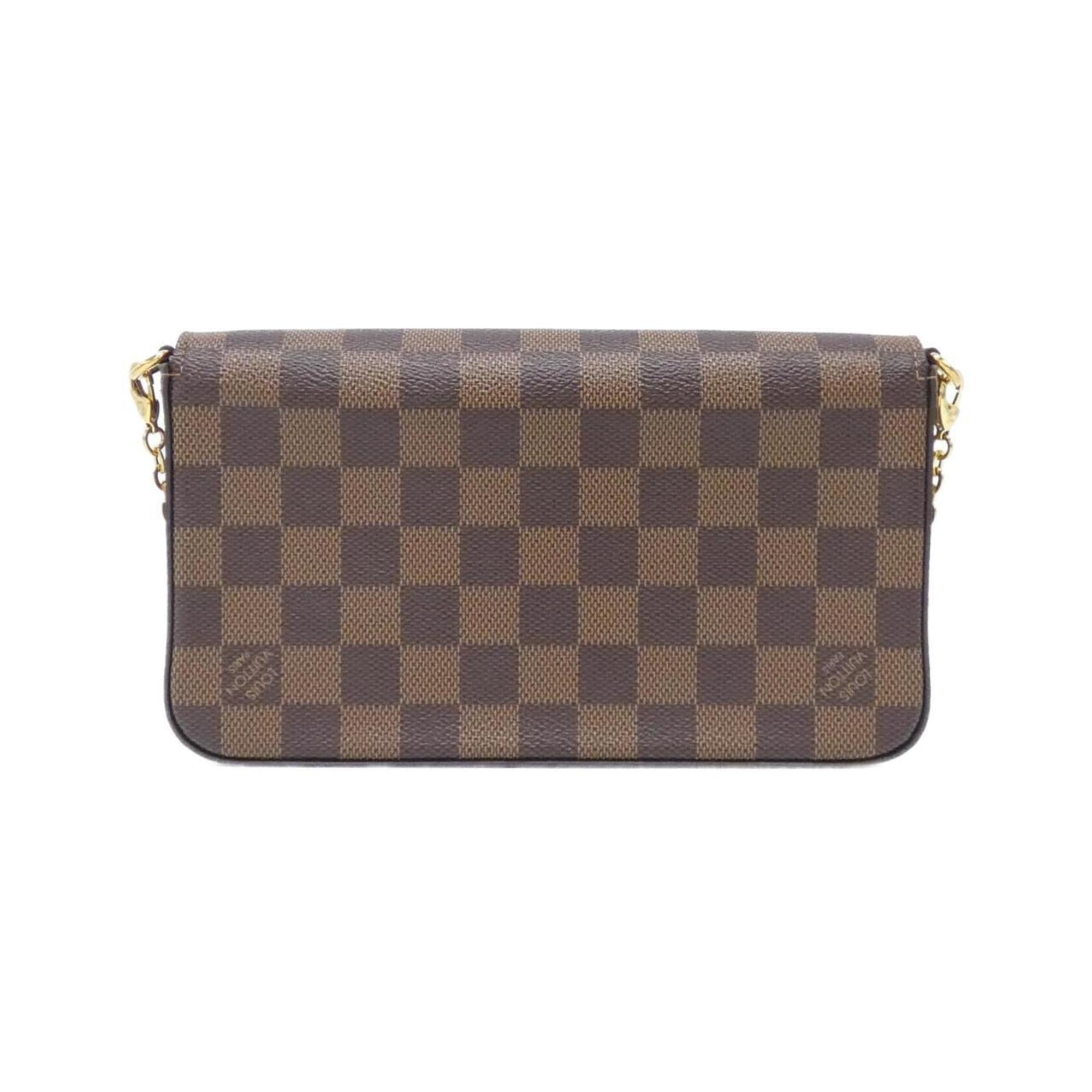Louis Vuitton Brown Coated Canvas Pochette Shoulder Bag (Pre-Owned)