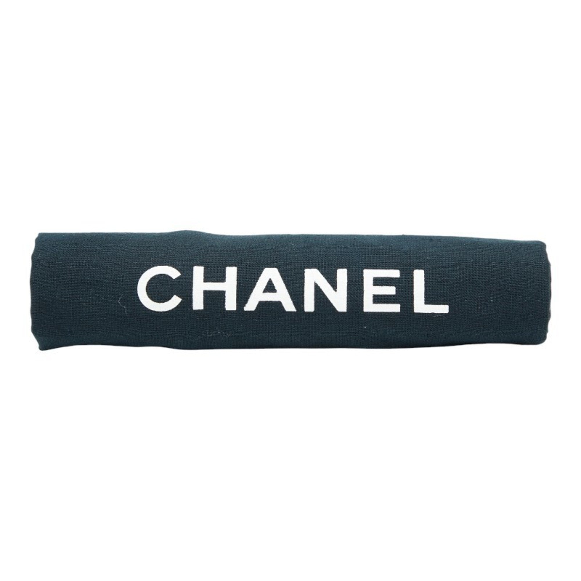 Chanel Beige Black Tweed Leather Handbag Shoulder Bag (Pre-Owned)