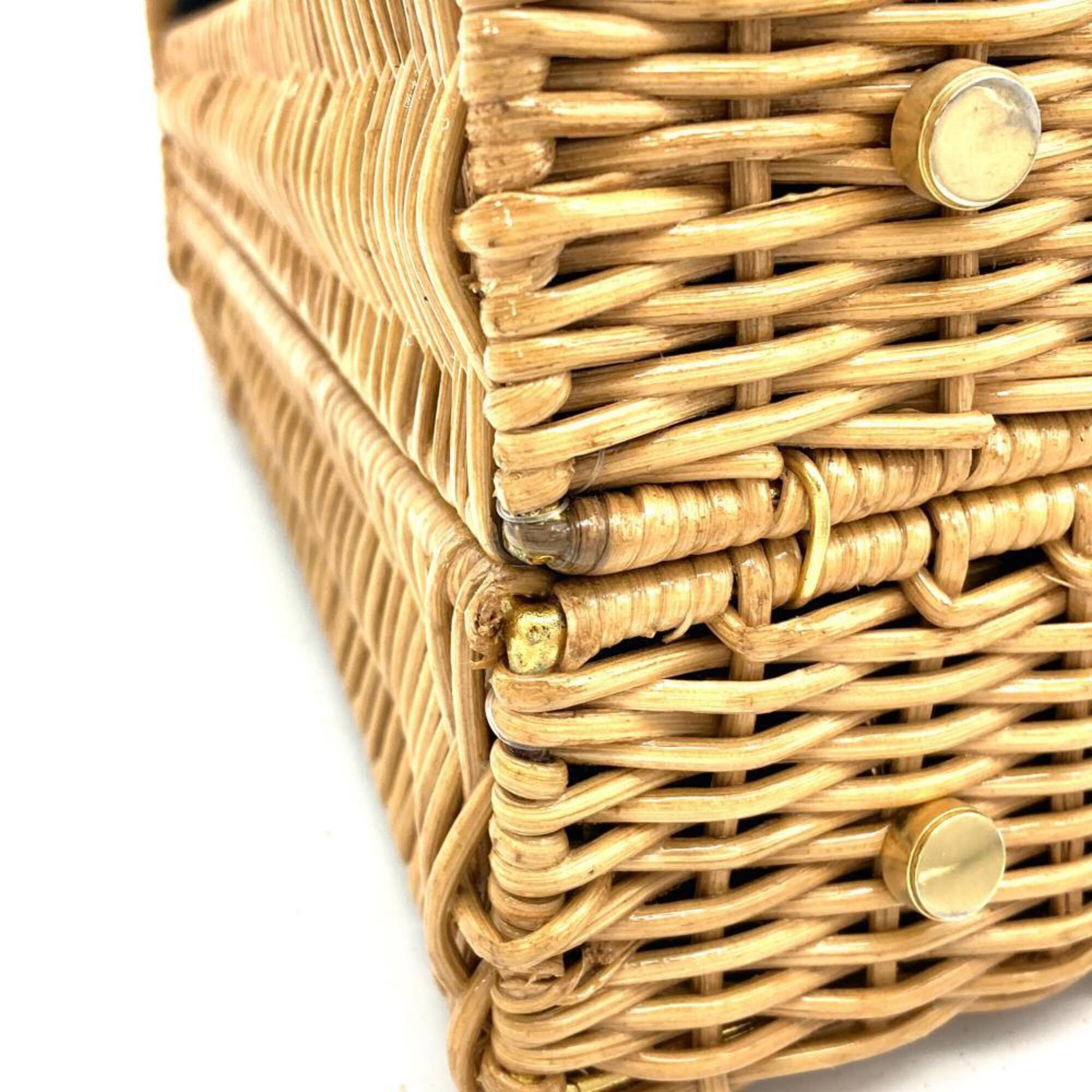 Salvatore Ferragamo Beige Wisteria Vine Handbag (Pre-Owned)