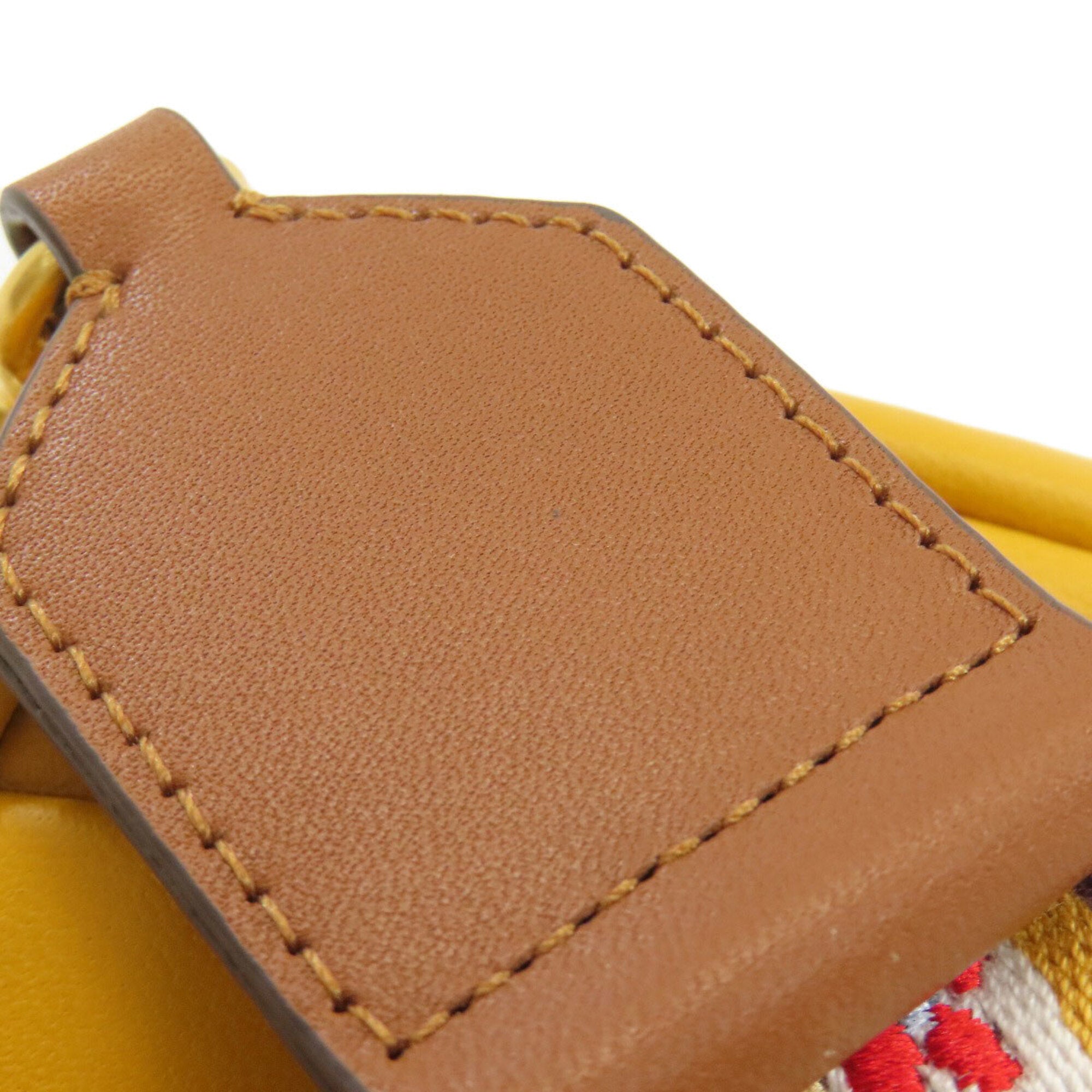 Tory Burch Yellow Leather Shoulder Bag (Pre-Owned)