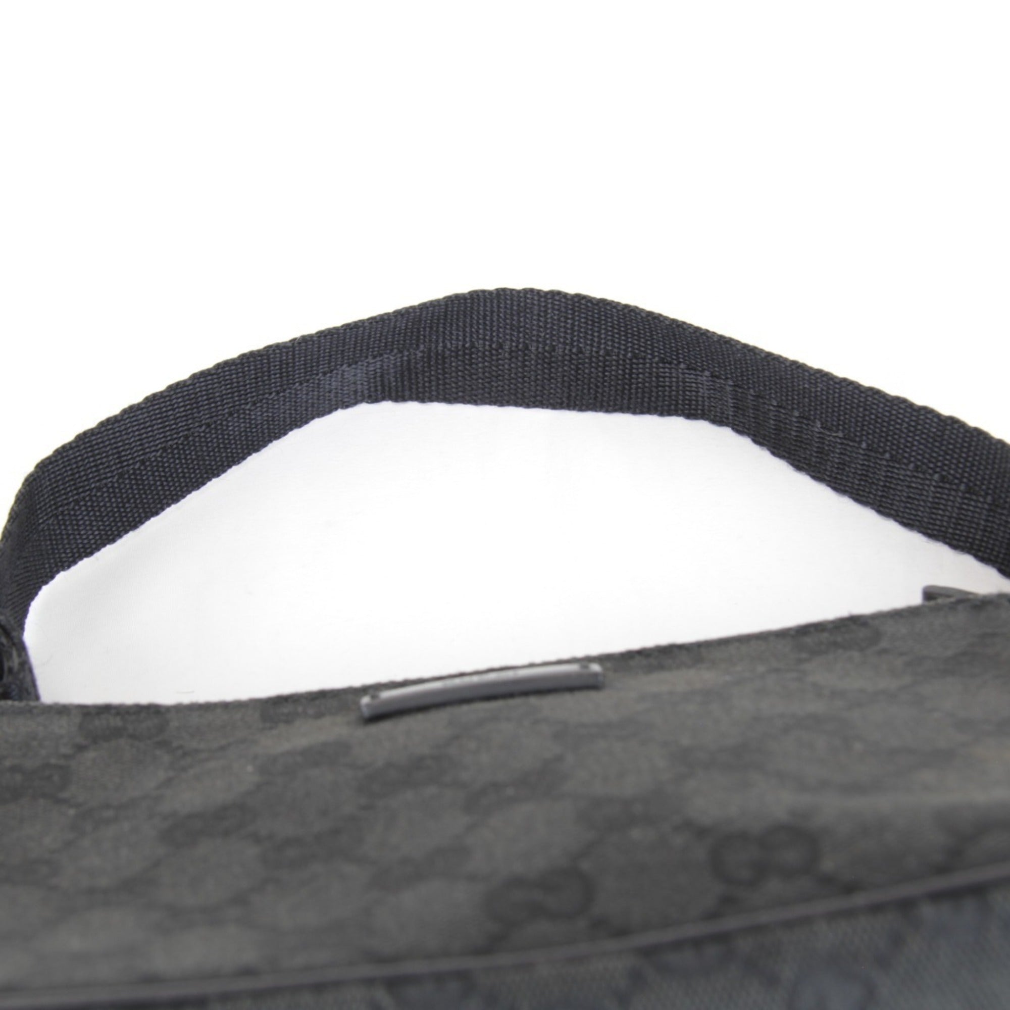 Gucci Black Gg Canvas Handbag (Pre-Owned)