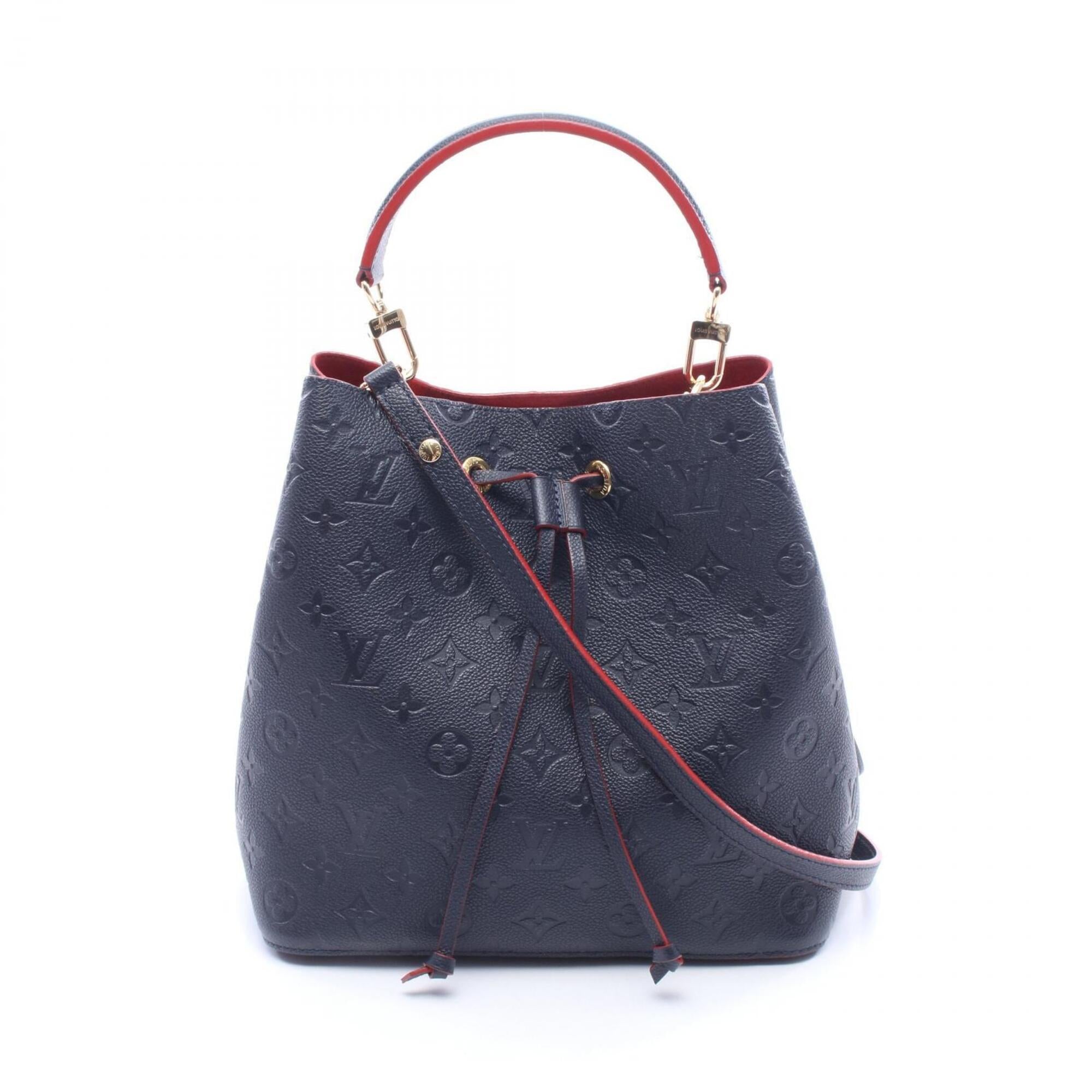 Louis Vuitton Marine Rouge Navy Monogram Empreinte Handbag (Pre-Owned)