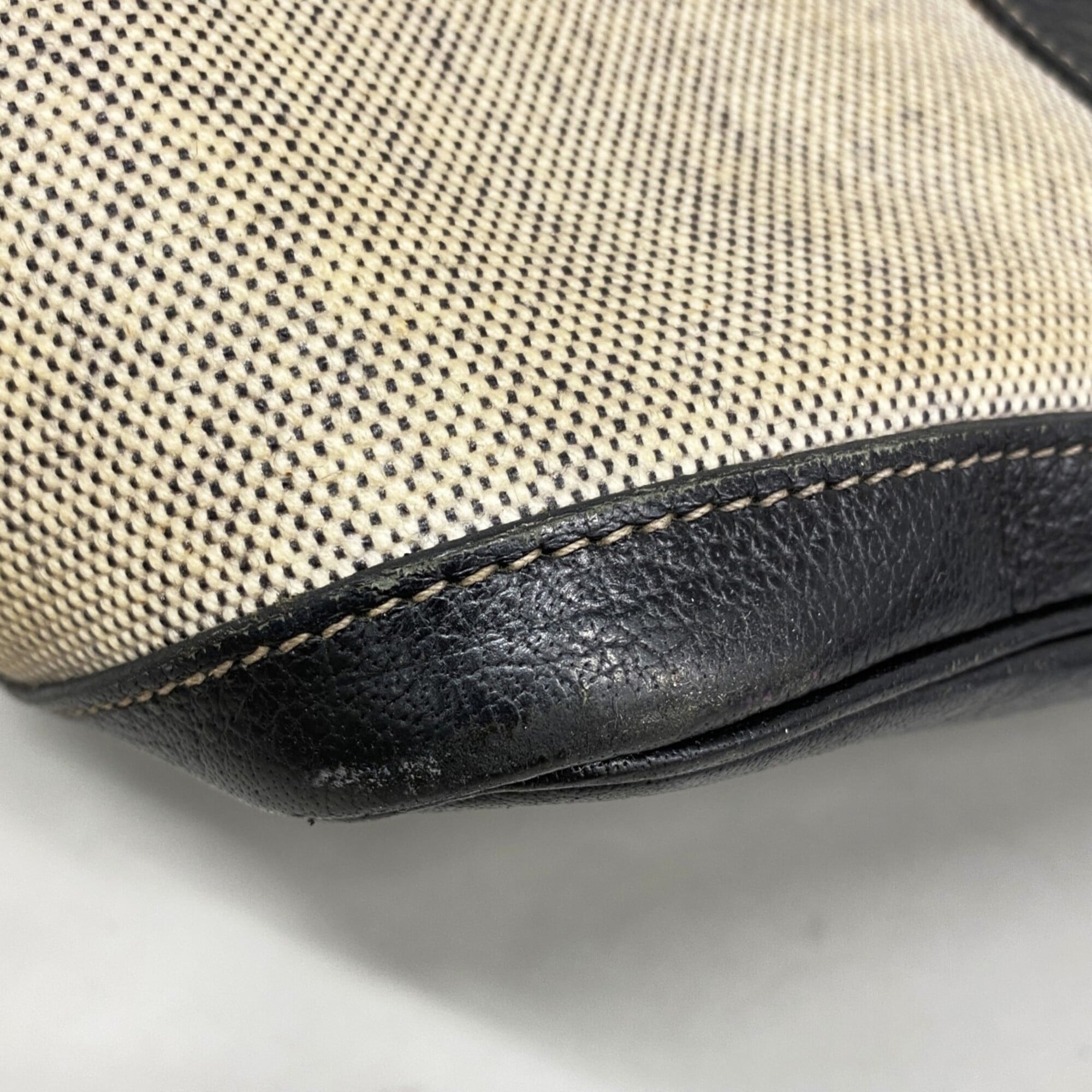 Hermes Black Toile H Tote Bag (Pre-Owned)