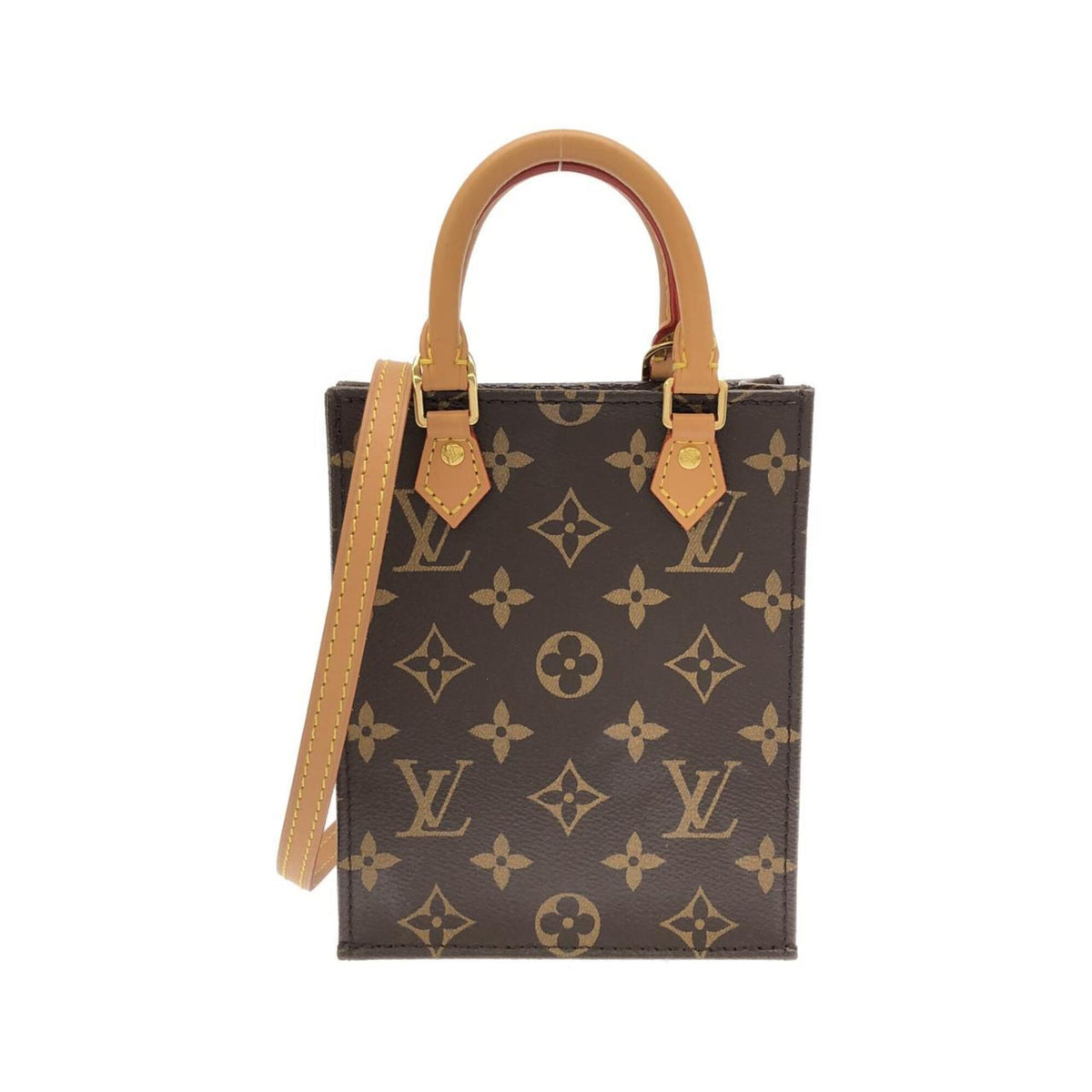 Louis Vuitton Marron Coated Canvas Handbag (Pre-Owned)