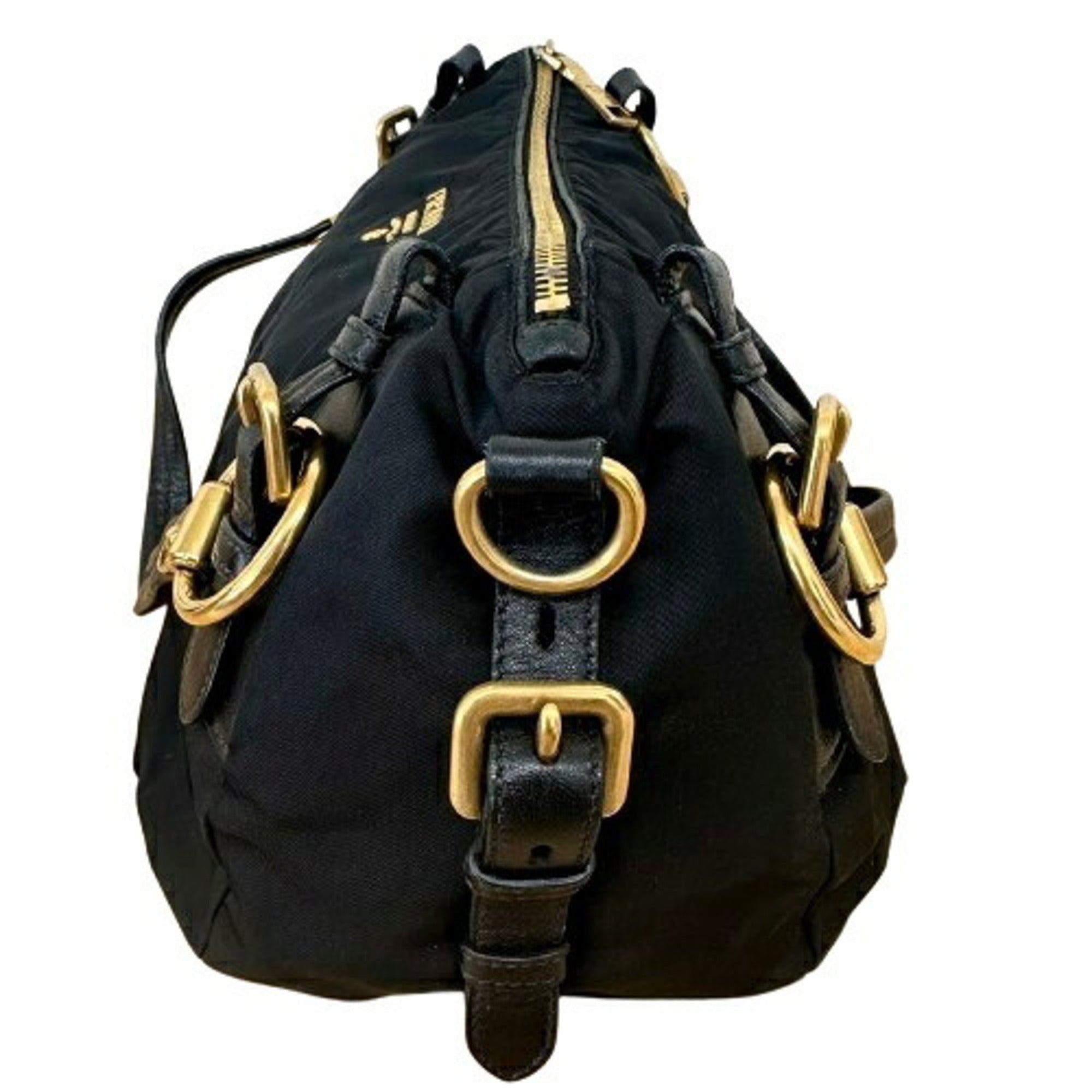 Prada Black Nylon Handbag (Pre-Owned)