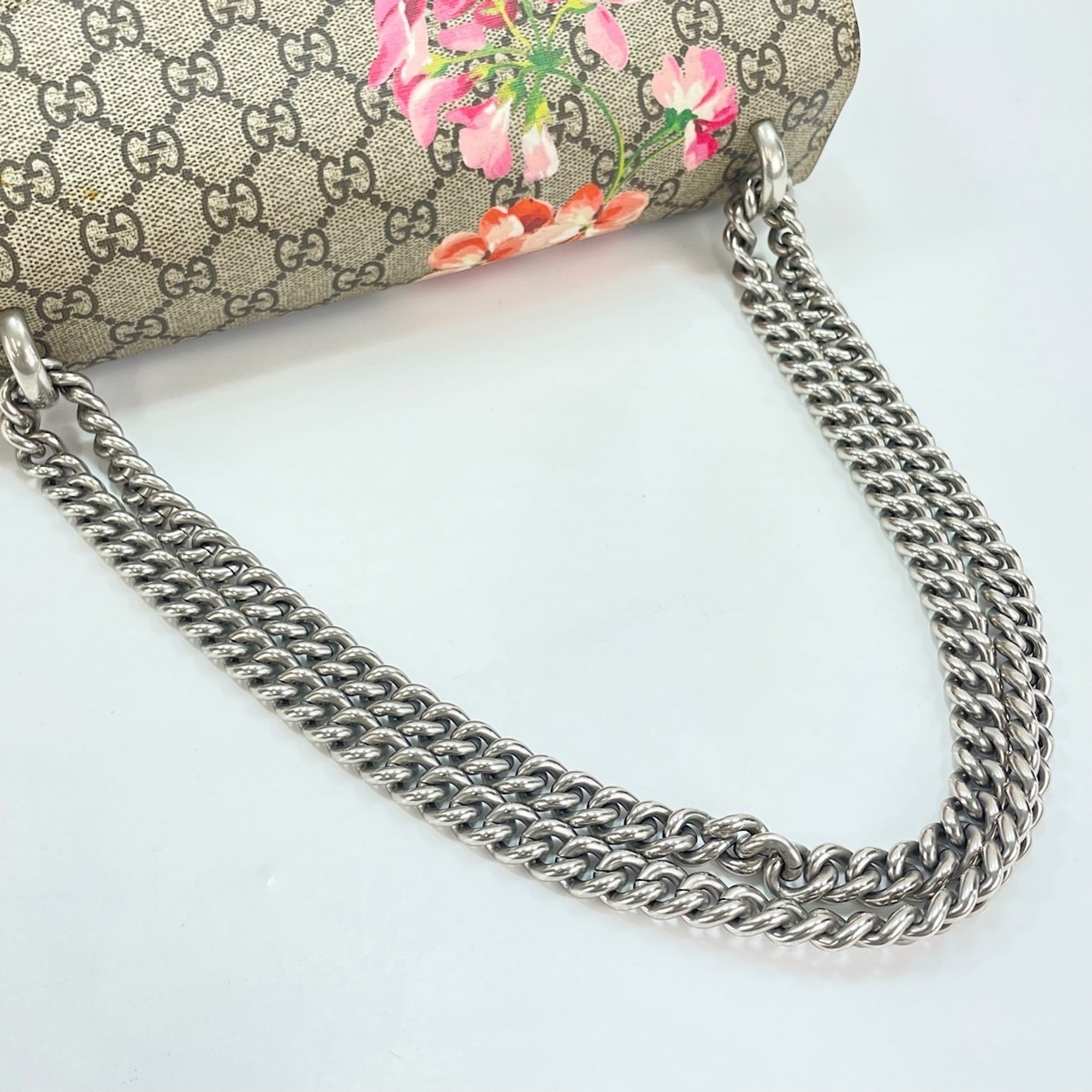 Gucci Gg Blooms Beige Shoulder Bag (Pre-Owned)