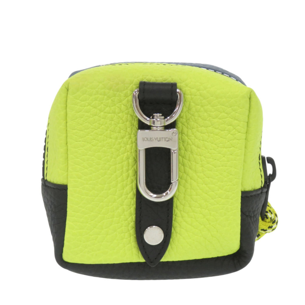 Louis Vuitton Black Blue Gray Yellow Leather Leather Pouch (Pre-Owned)