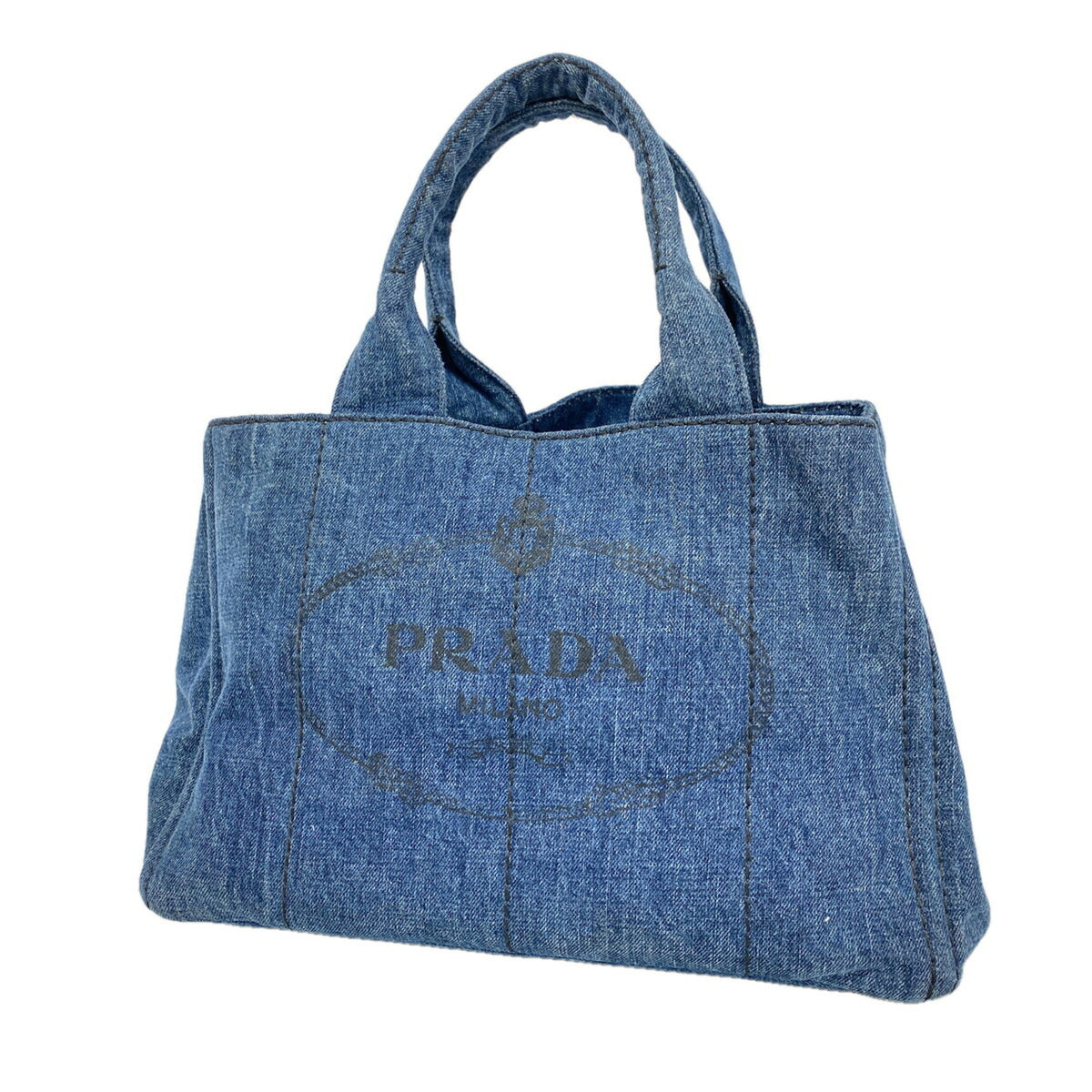 Prada Navy Denim Tote Bag (Pre-Owned)