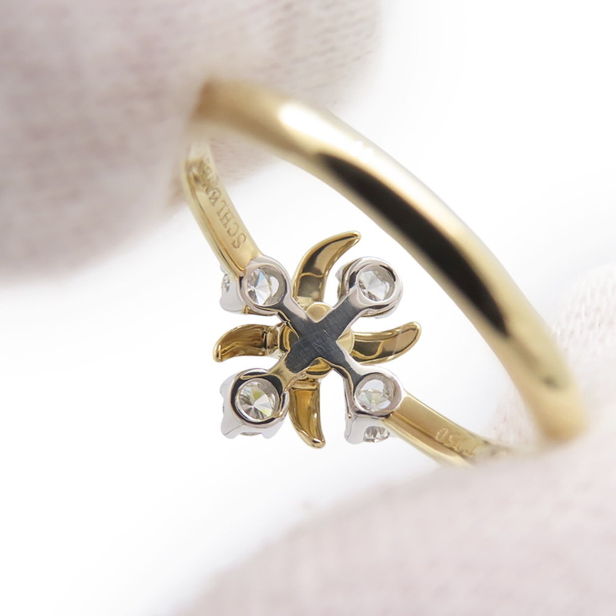 Tiffany Gold Silver Yellow Gold (18K) Platinum 950 Anniversary Ring (Pre-Owned)