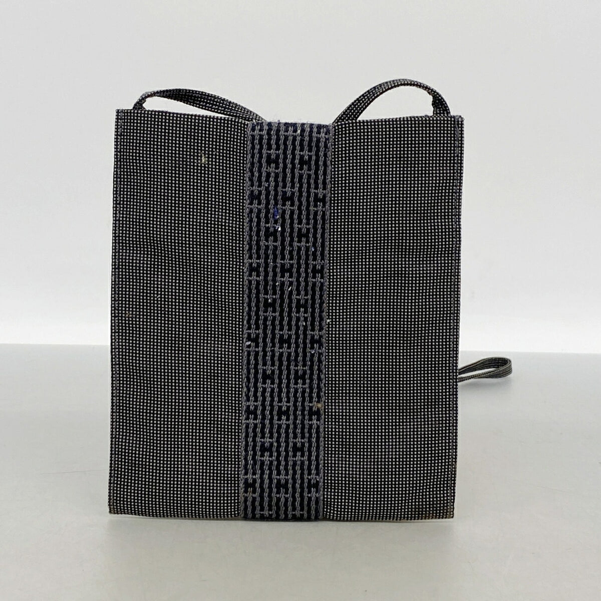 Hermes Gray Nylon Shoulder Bag (Pre-Owned)
