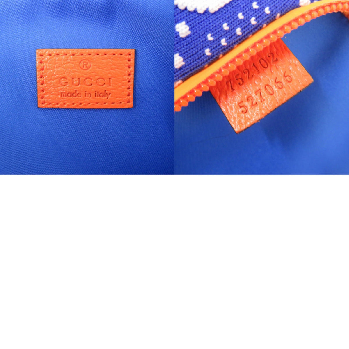 Gucci Blue Orange Purple Nylon Rubber Nylon Fanny Pack Sling Bag (Pre-Owned)