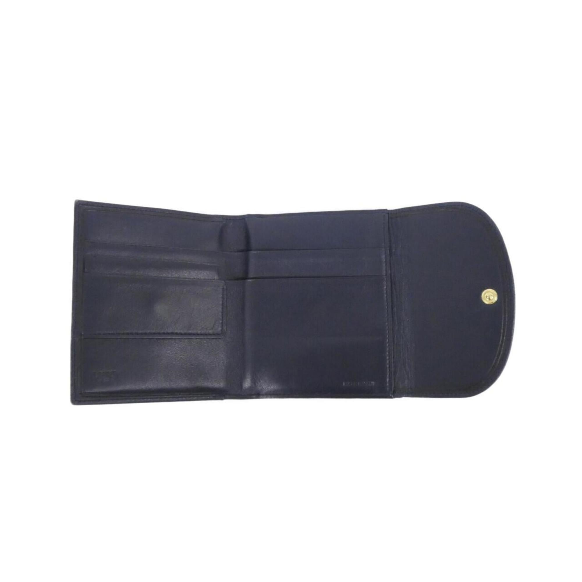Loewe Blue Leather Wallet (Tri-Fold) (Pre-Owned)