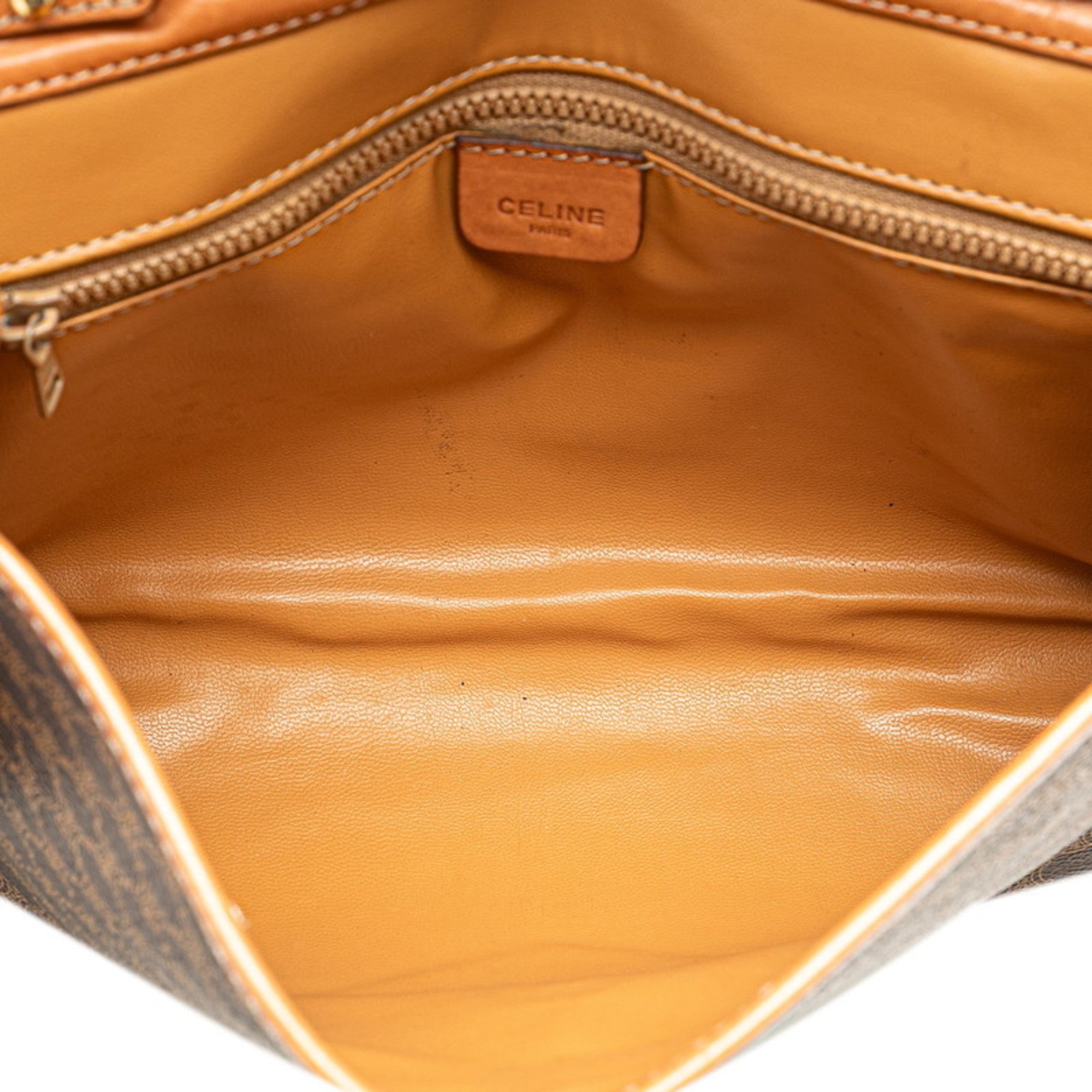 Celine Brown Pvc Leather Shoulder Bag (Pre-Owned)