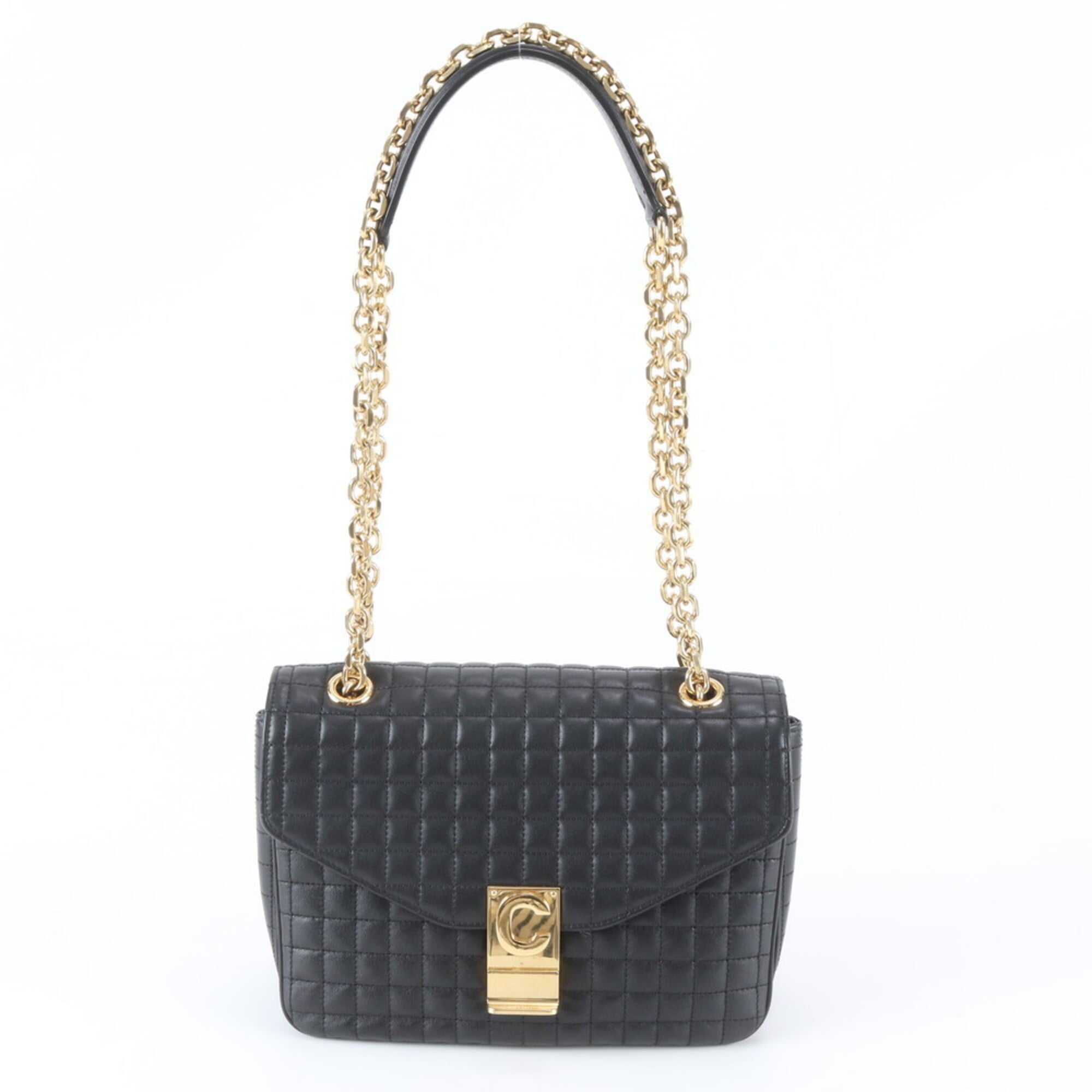 Celine Black Leather Shoulder Bag (Pre-Owned)
